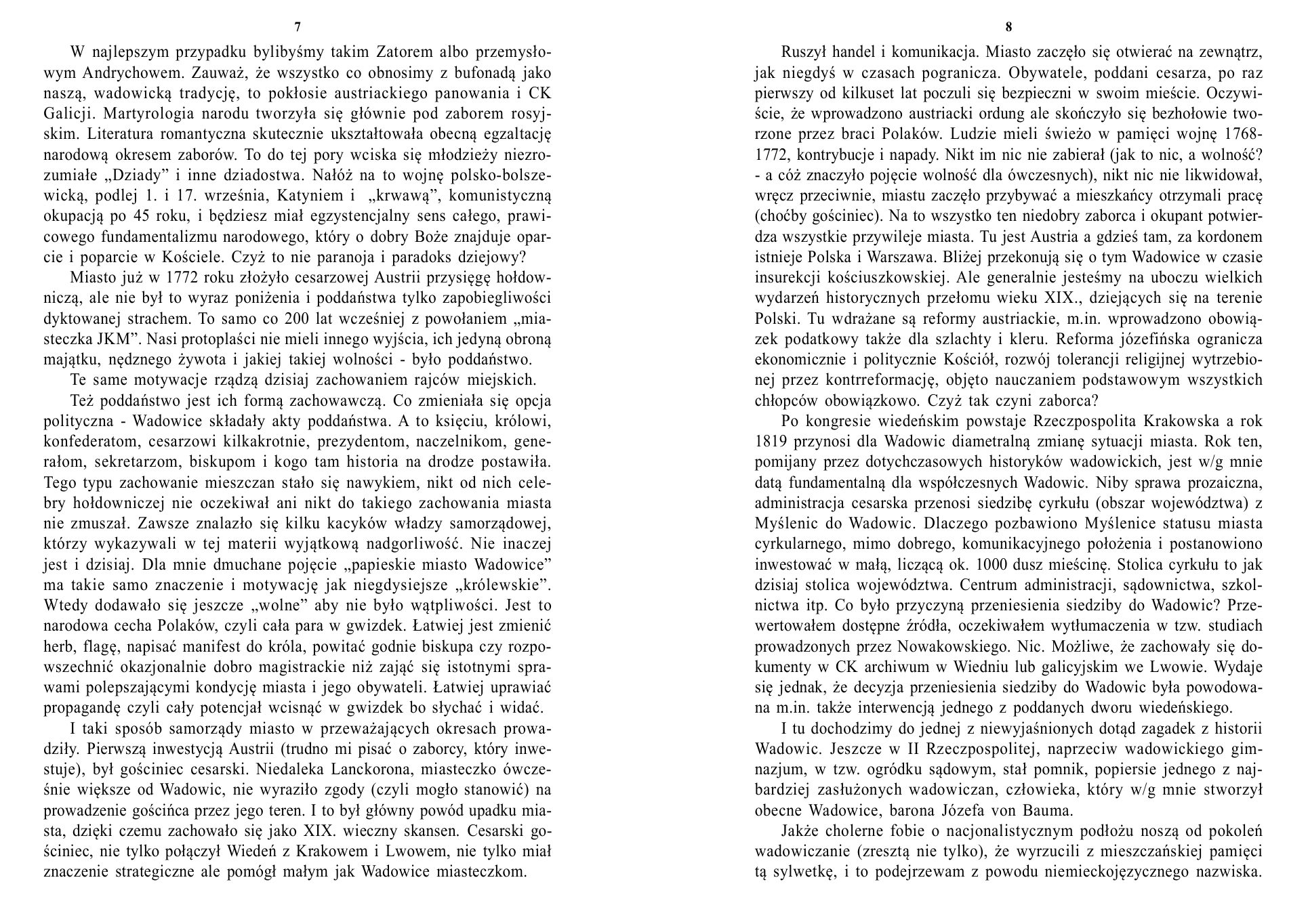 E.Wyroba Przewodnik po Wadowicach — strona 6
