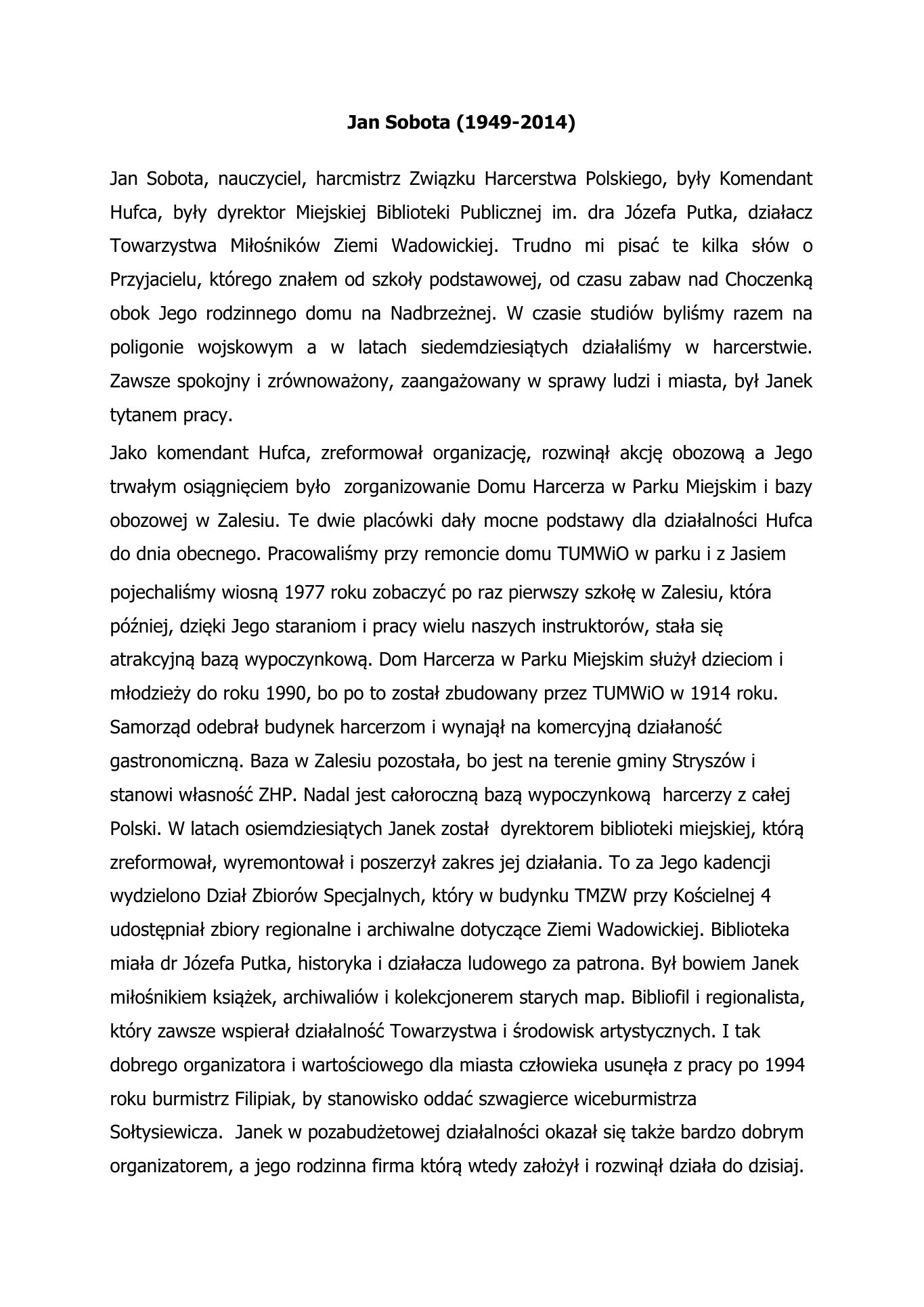 Jan SOBOTA — strona 1
