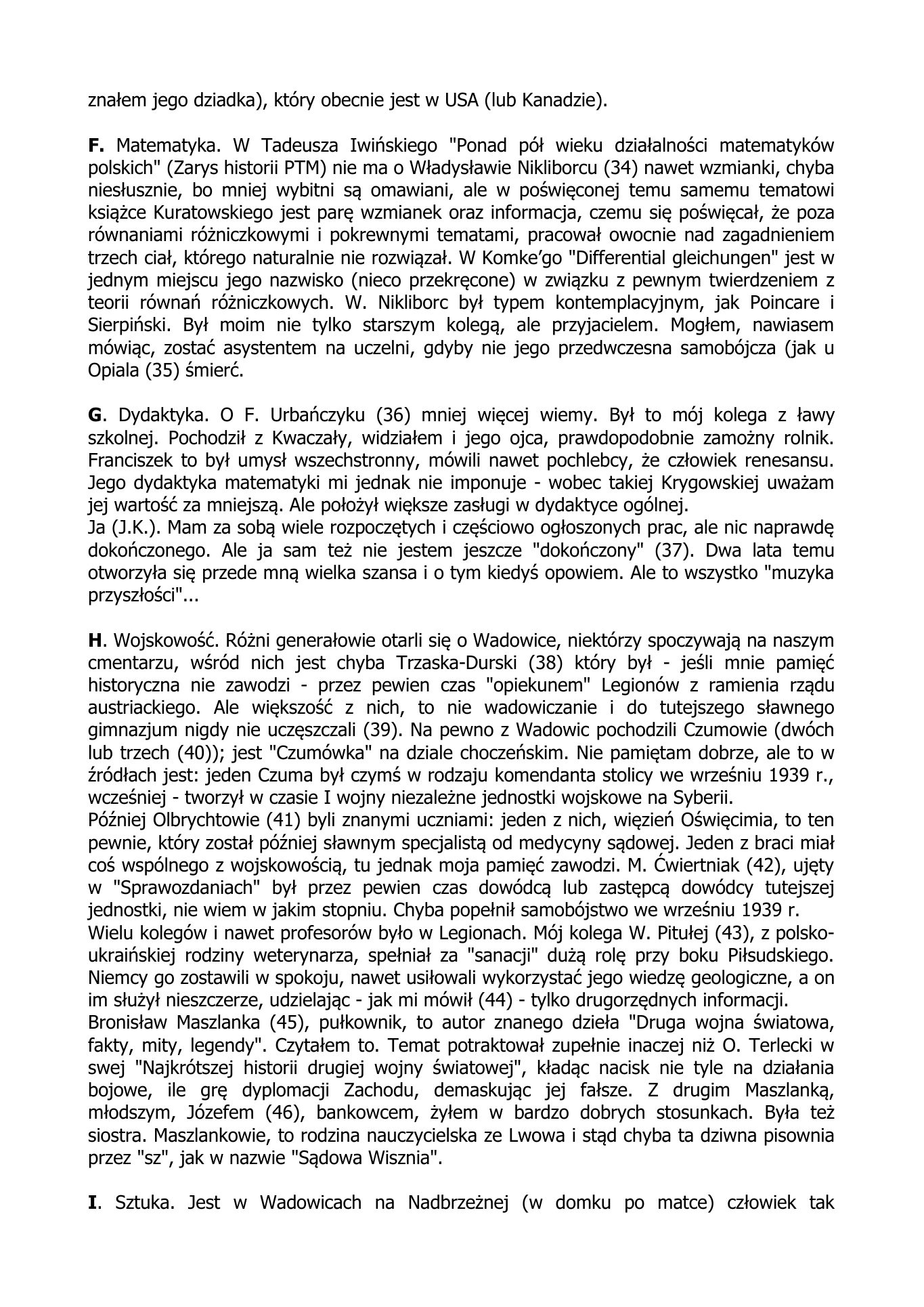 Jozef KAWALER. Gimnazjalne Wspomnienia — strona 4