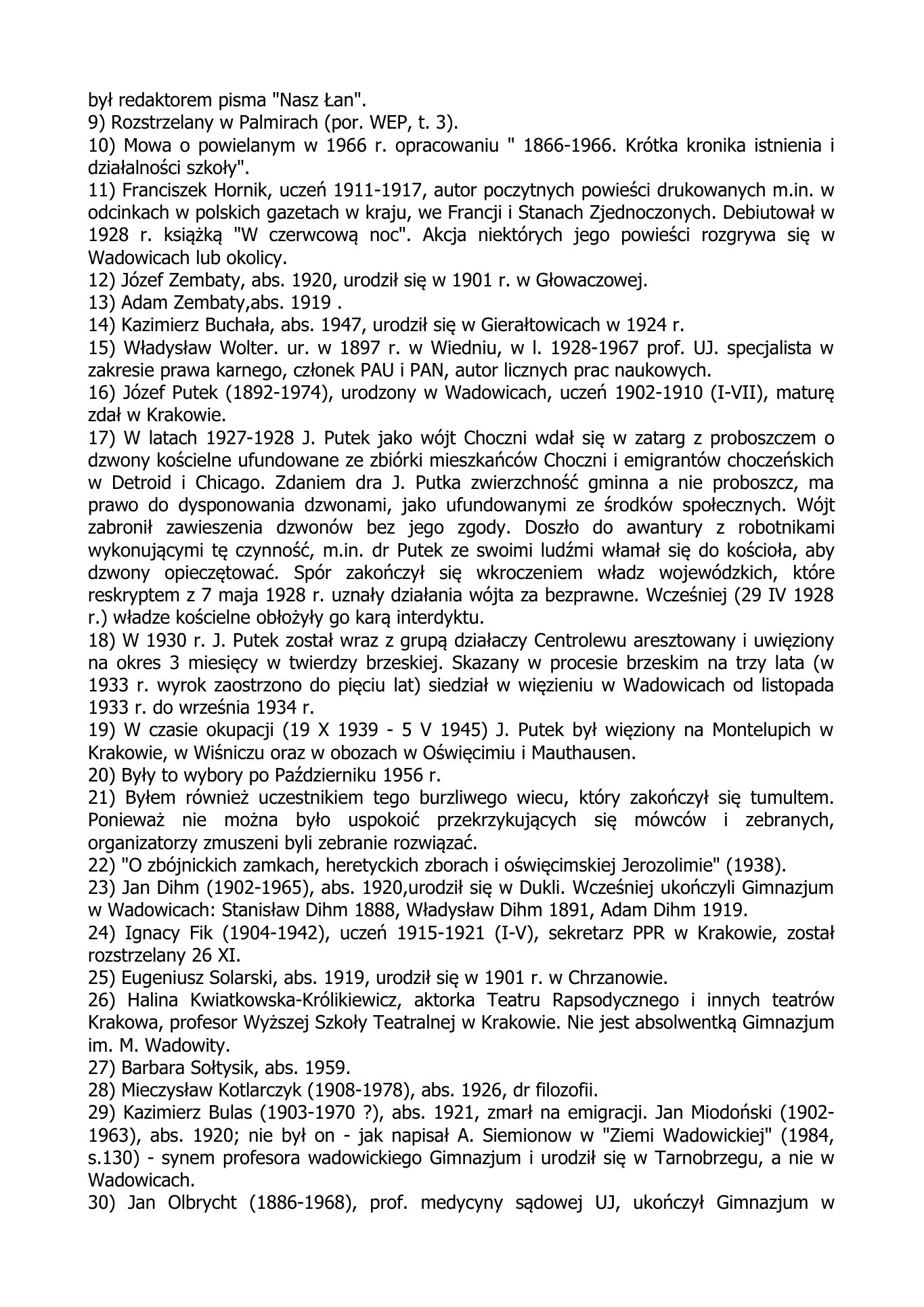 Jozef KAWALER. Gimnazjalne Wspomnienia — strona 6