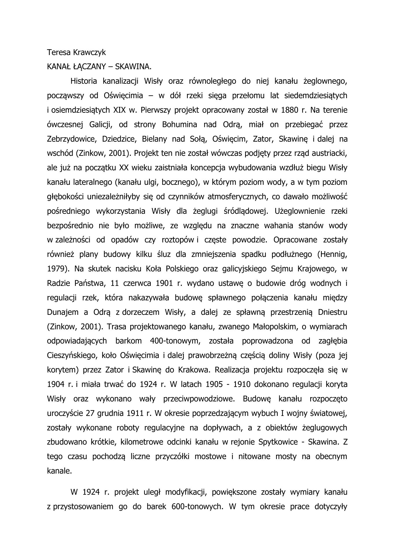 KANAL Laczany Skawina — strona 1