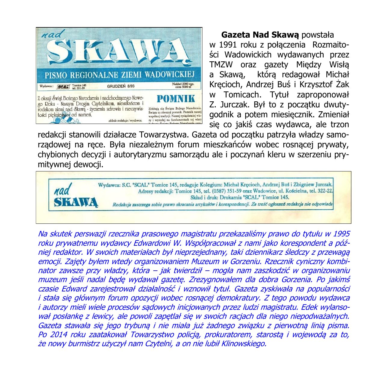 KRONIKA REGIONALIZMU.50 lecie TMZW — strona 94