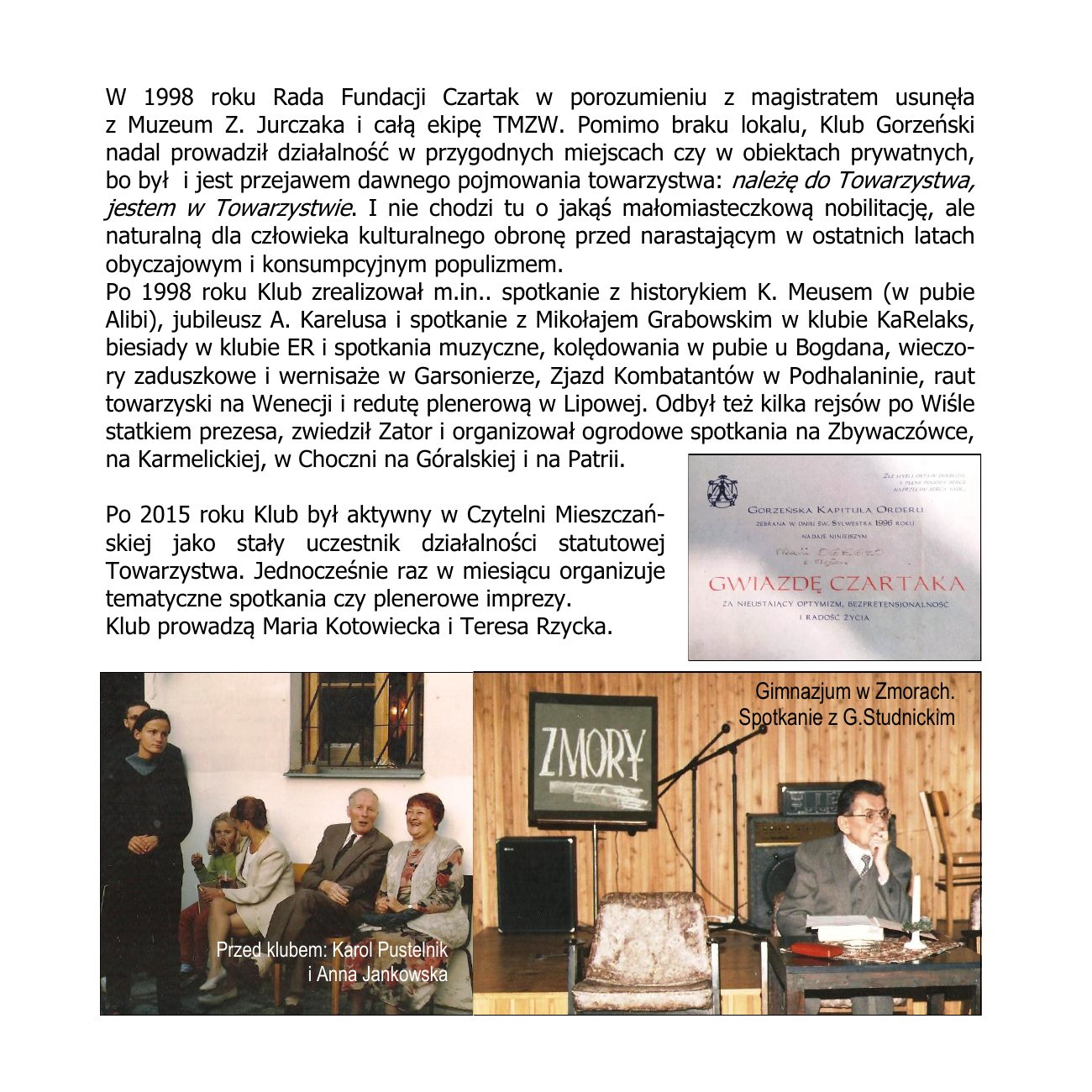 KRONIKA REGIONALIZMU.50 lecie TMZW — strona 106