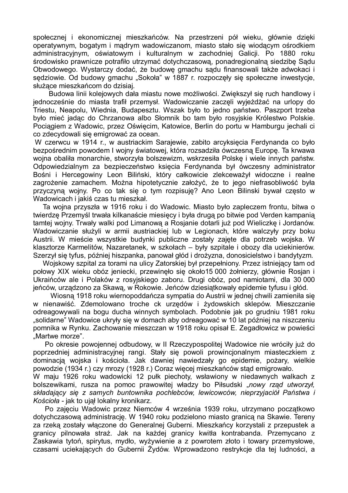 Krotka historia miasta. Z.Jurczak. 2010. — strona 4