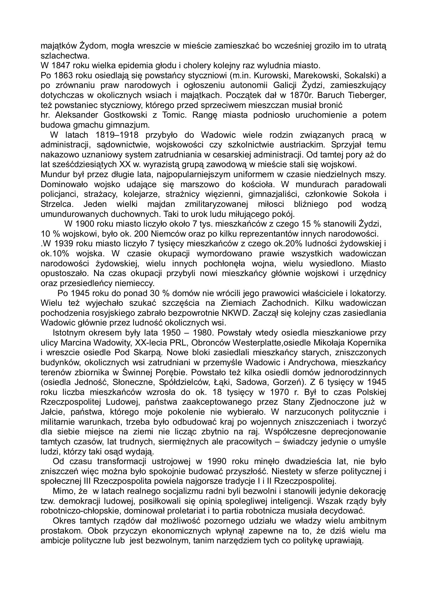 Krotka historia miasta. Z.Jurczak. 2010. — strona 6