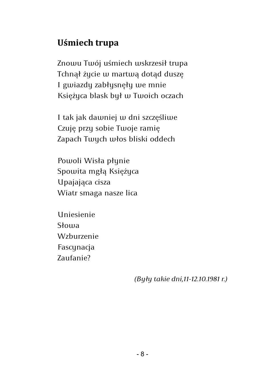 M.Studnicki. Wiersze. — strona 6