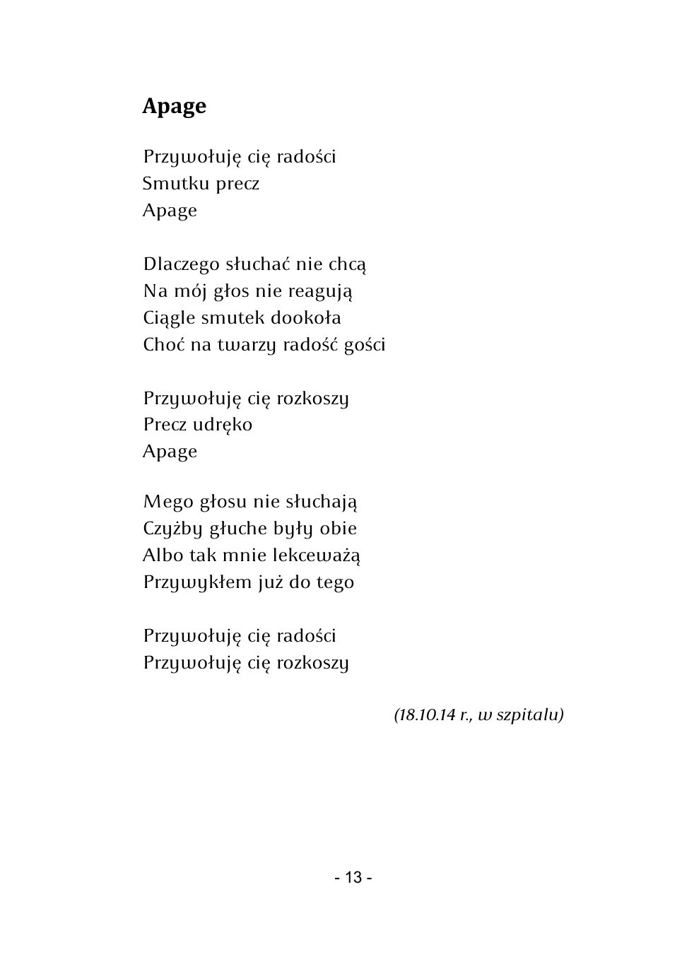 M.Studnicki. Wiersze. — strona 11