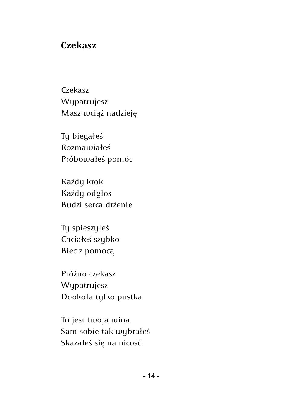 M.Studnicki. Wiersze. — strona 12