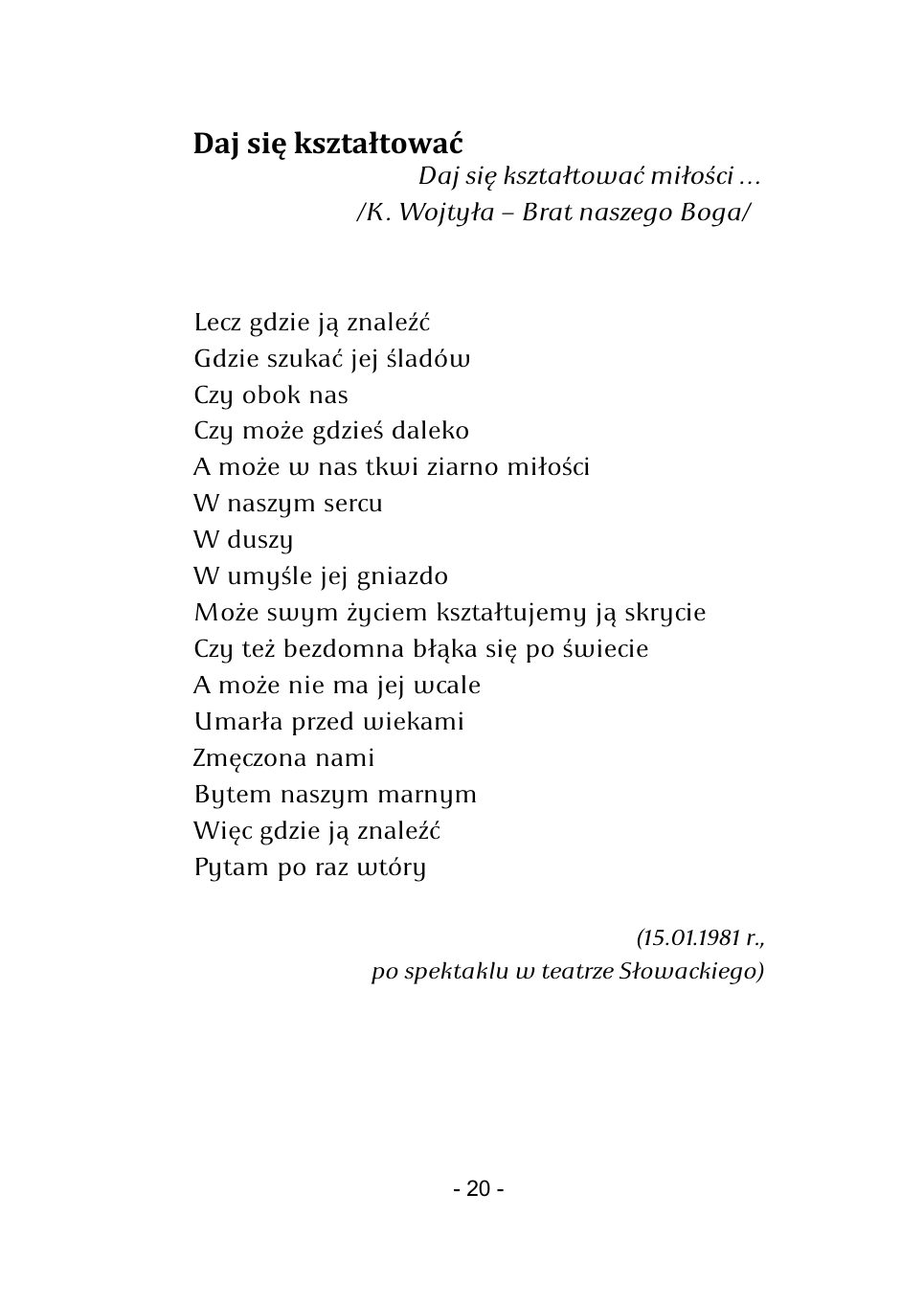 M.Studnicki. Wiersze. — strona 18