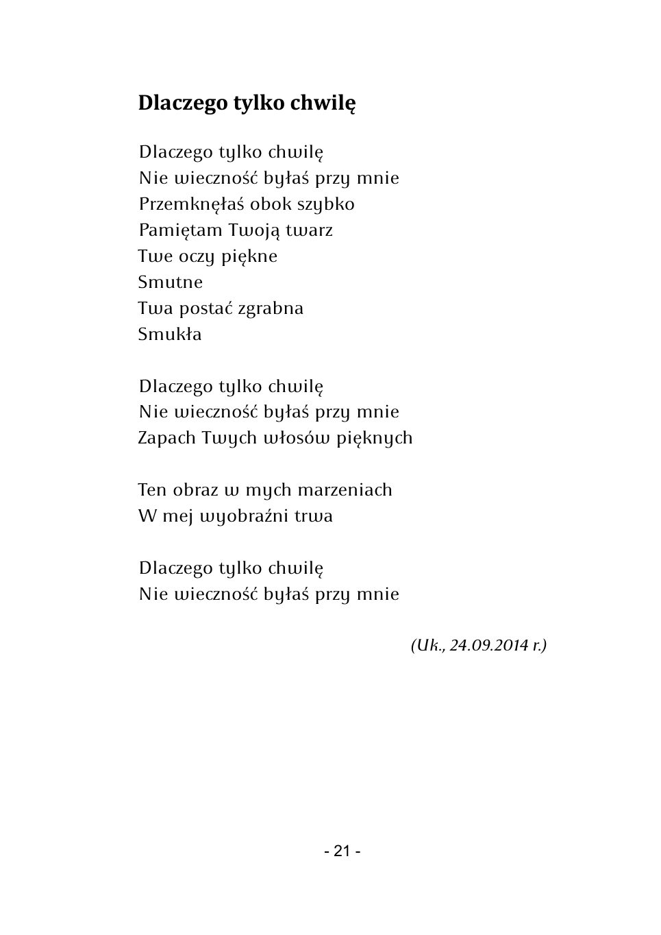 M.Studnicki. Wiersze. — strona 19