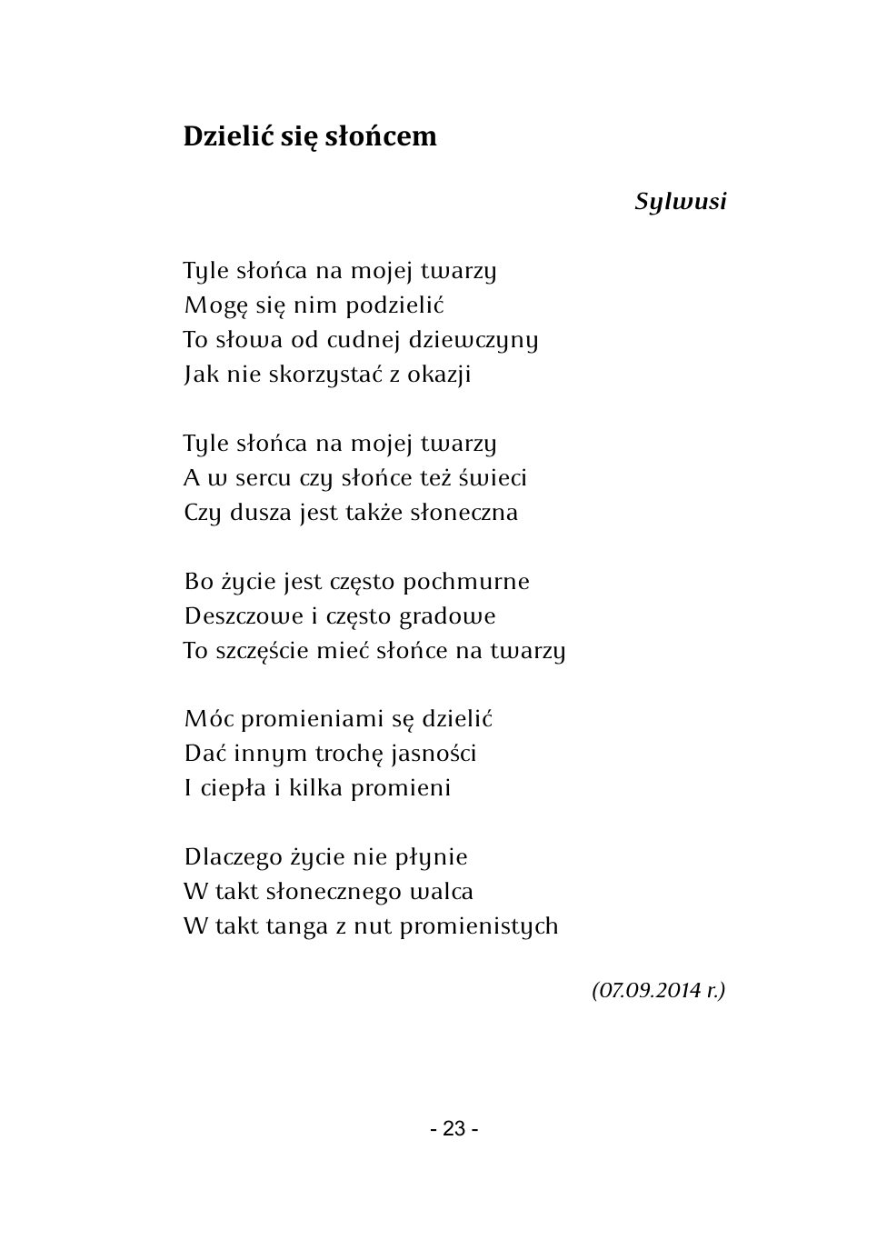 M.Studnicki. Wiersze. — strona 21