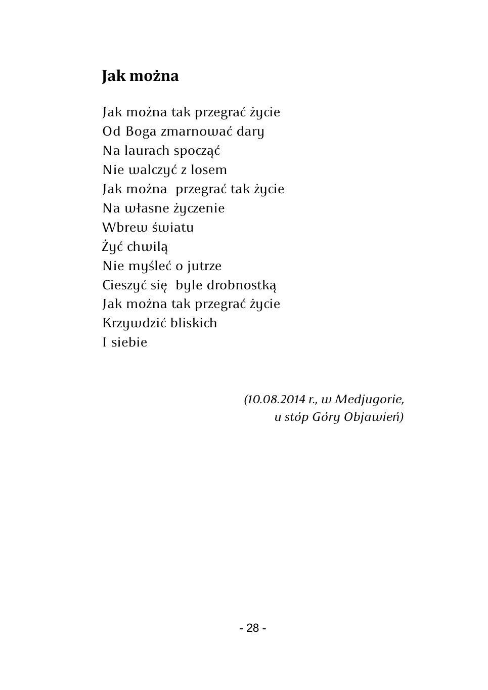 M.Studnicki. Wiersze. — strona 26