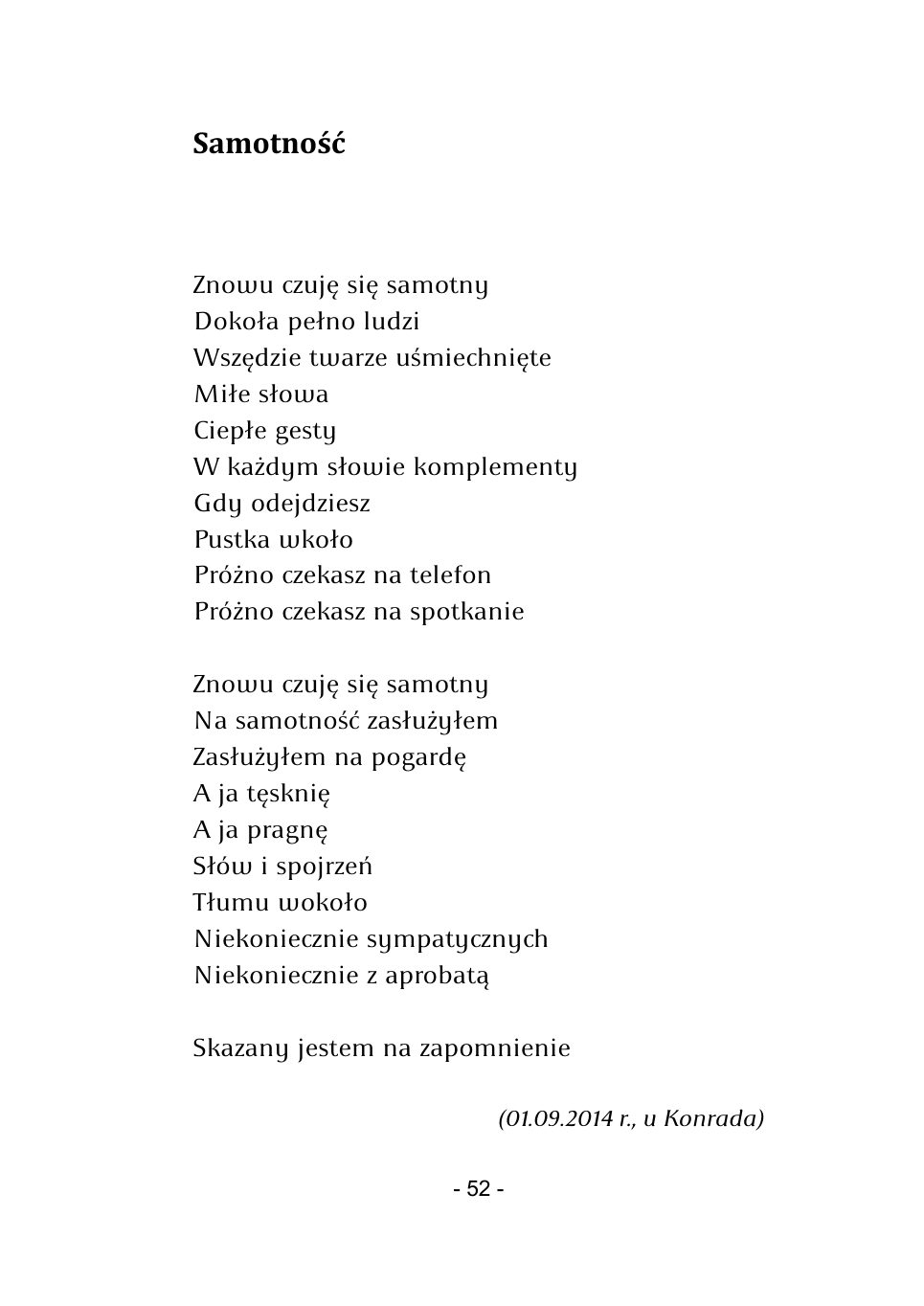 M.Studnicki. Wiersze. — strona 50