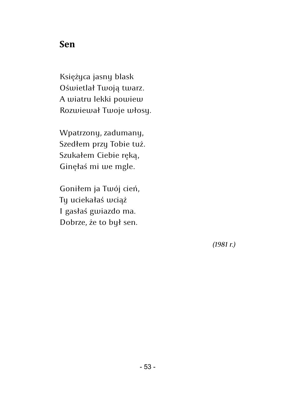M.Studnicki. Wiersze. — strona 51