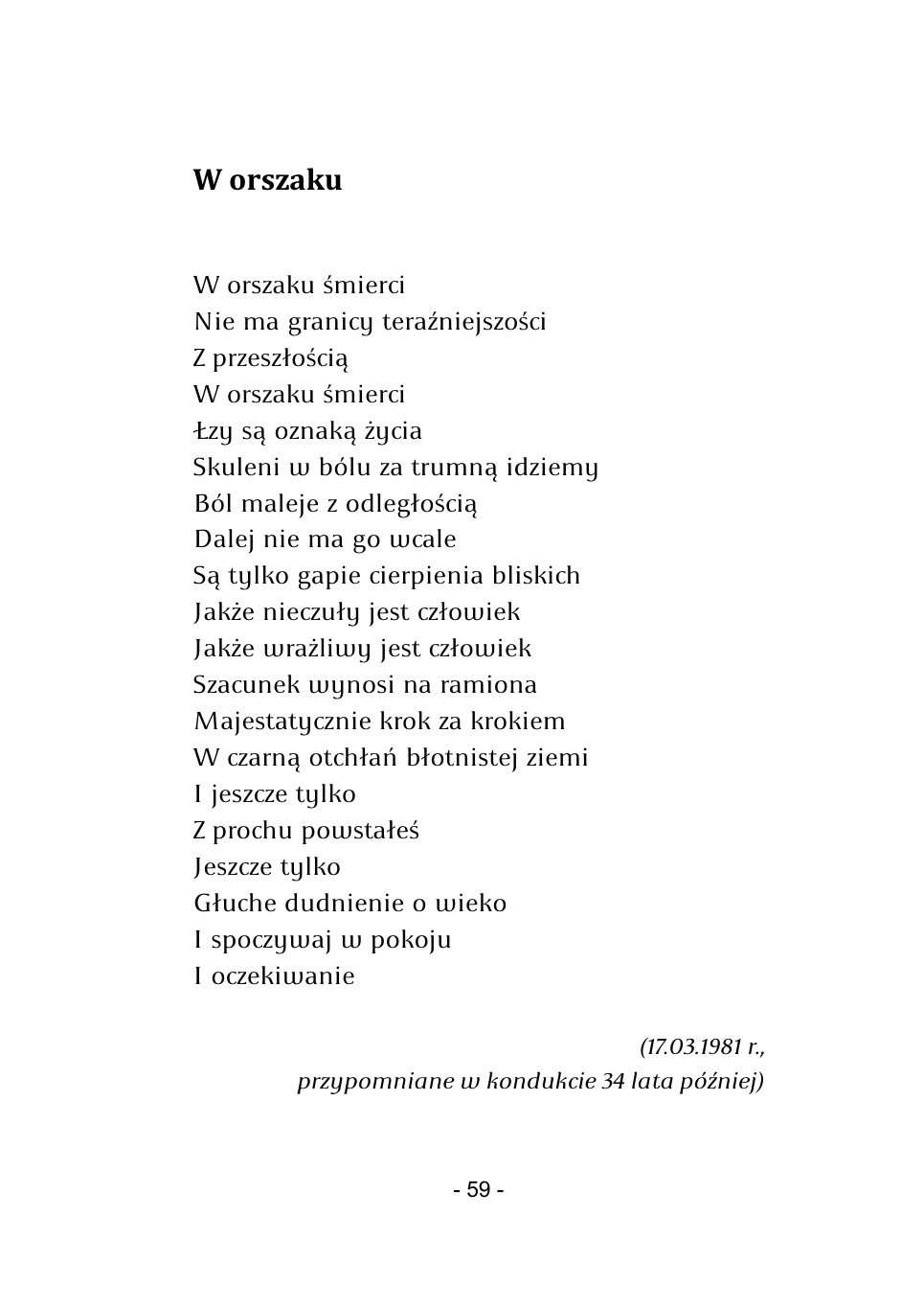 M.Studnicki. Wiersze. — strona 57
