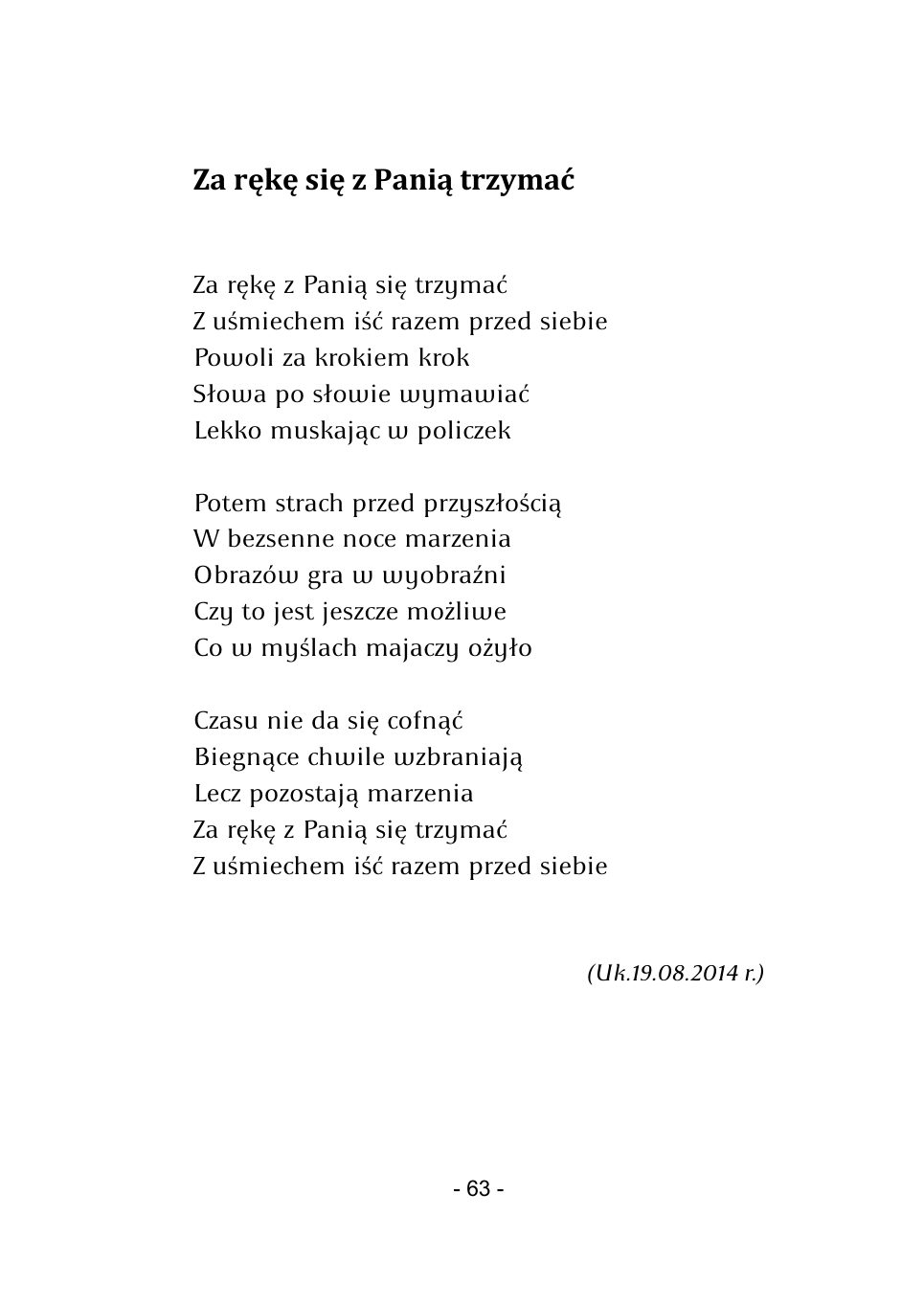 M.Studnicki. Wiersze. — strona 61
