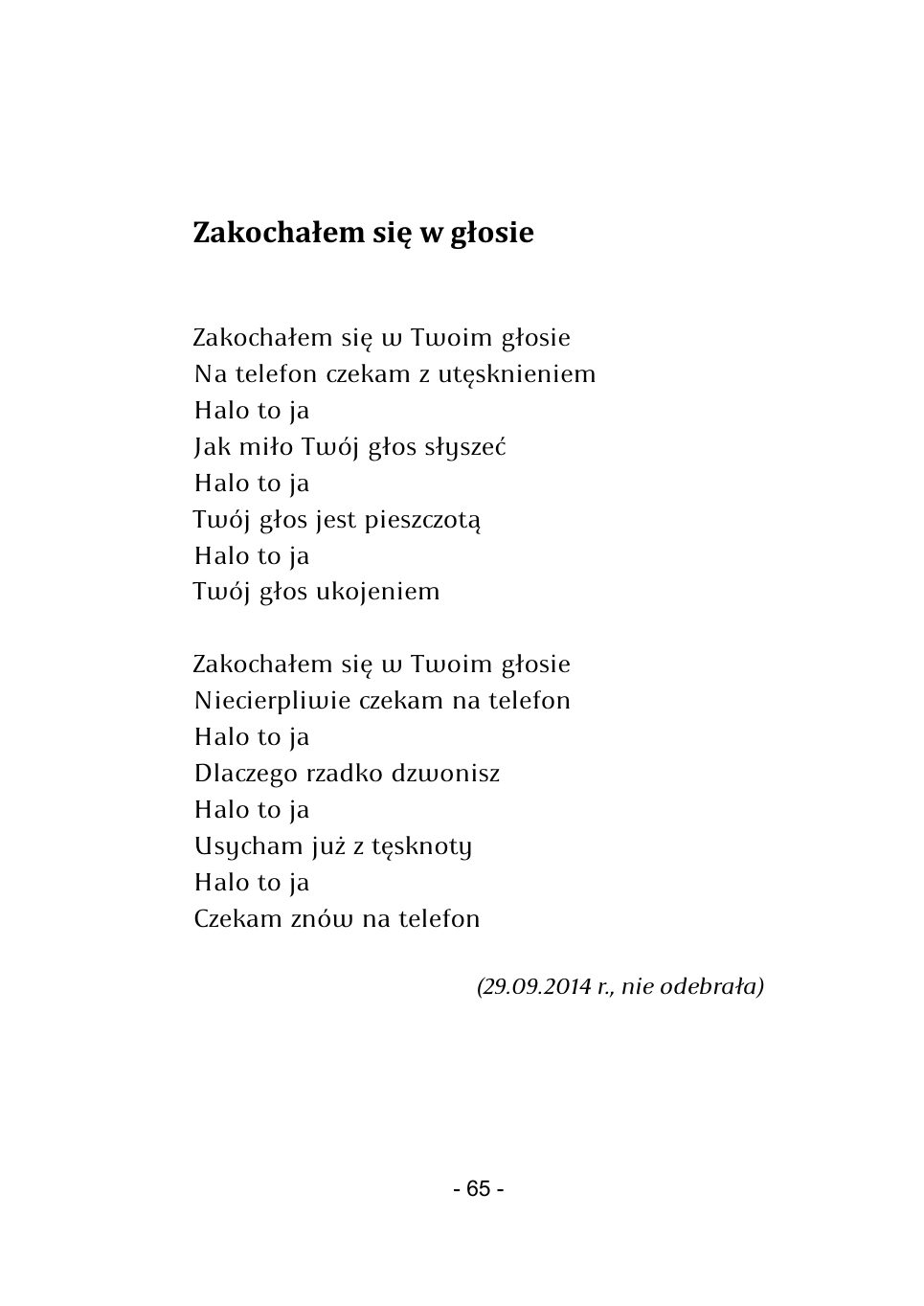 M.Studnicki. Wiersze. — strona 63