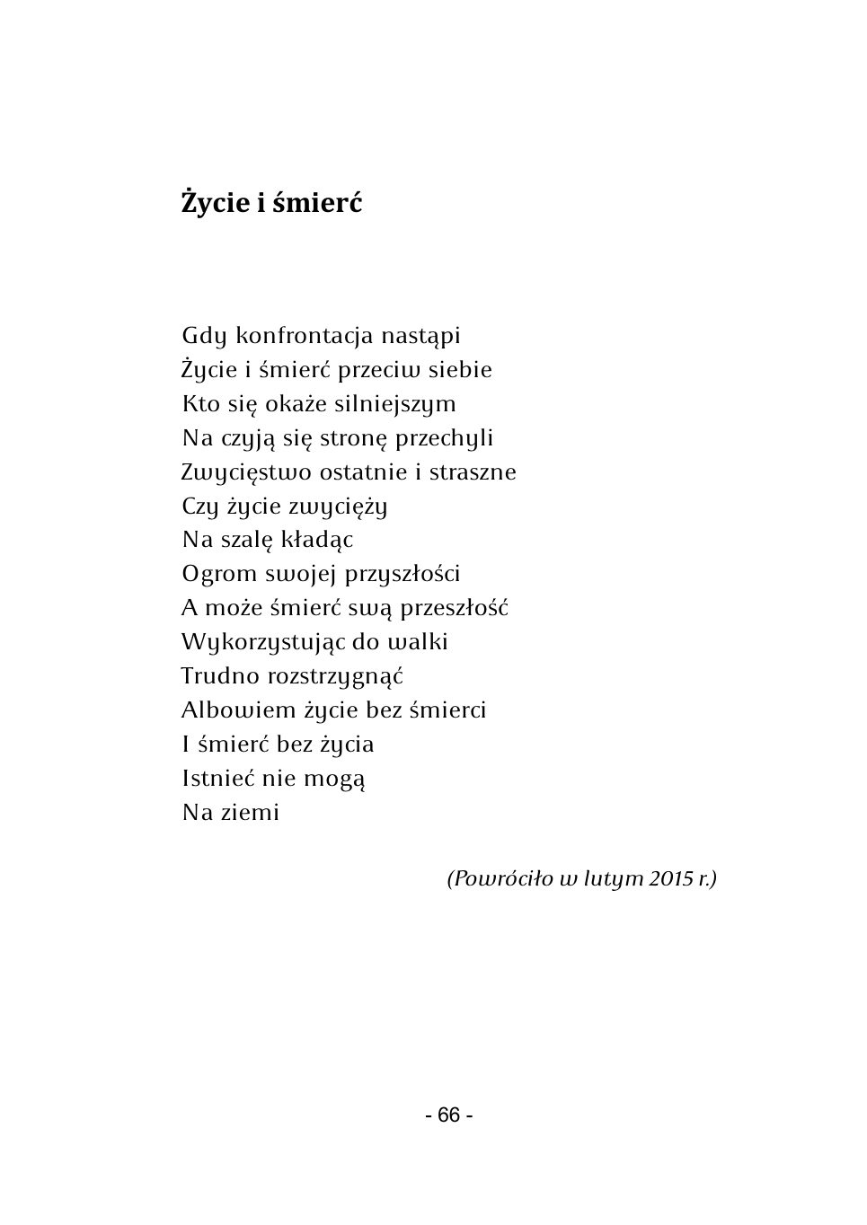 M.Studnicki. Wiersze. — strona 64