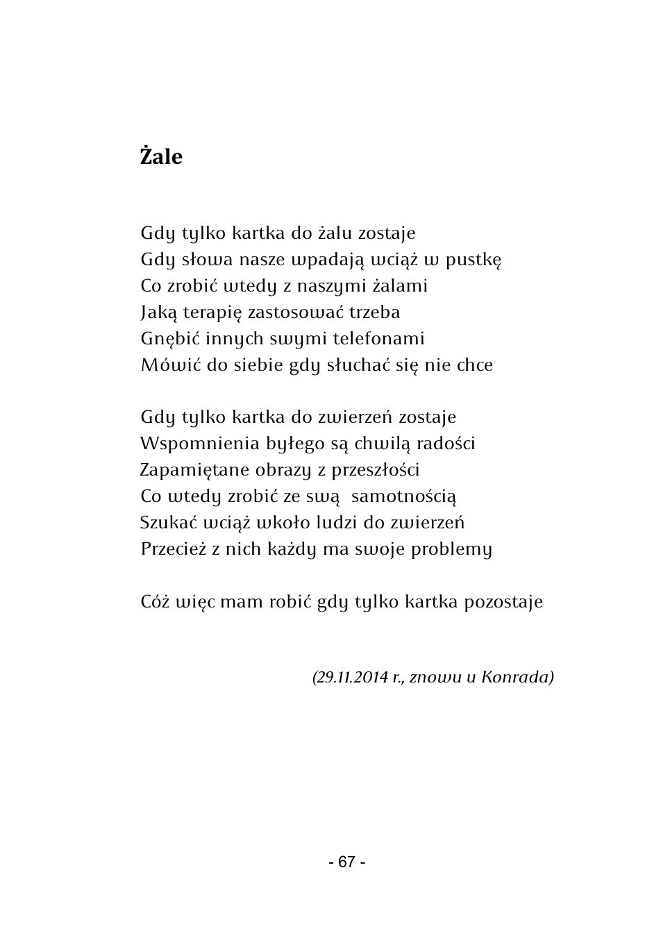 M.Studnicki. Wiersze. — strona 65