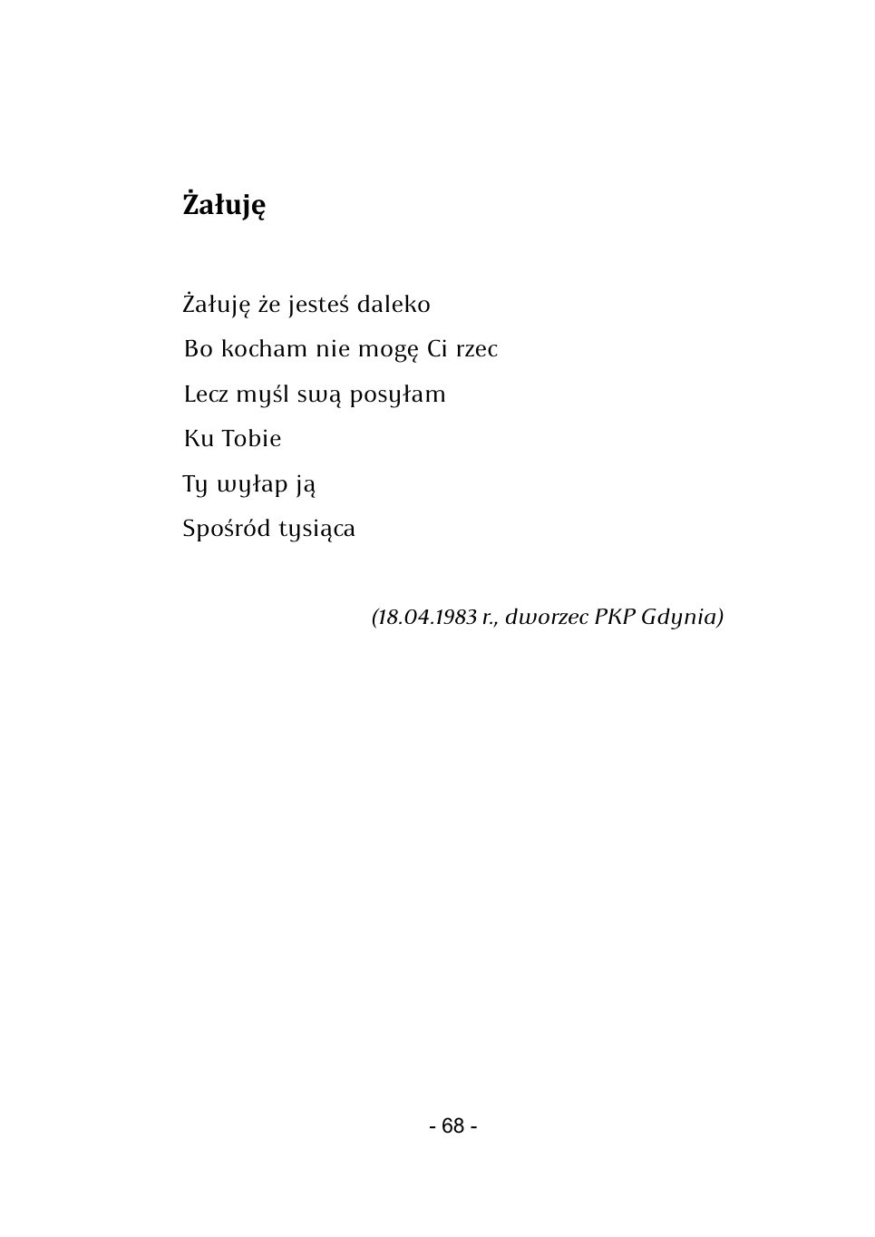 M.Studnicki. Wiersze. — strona 66