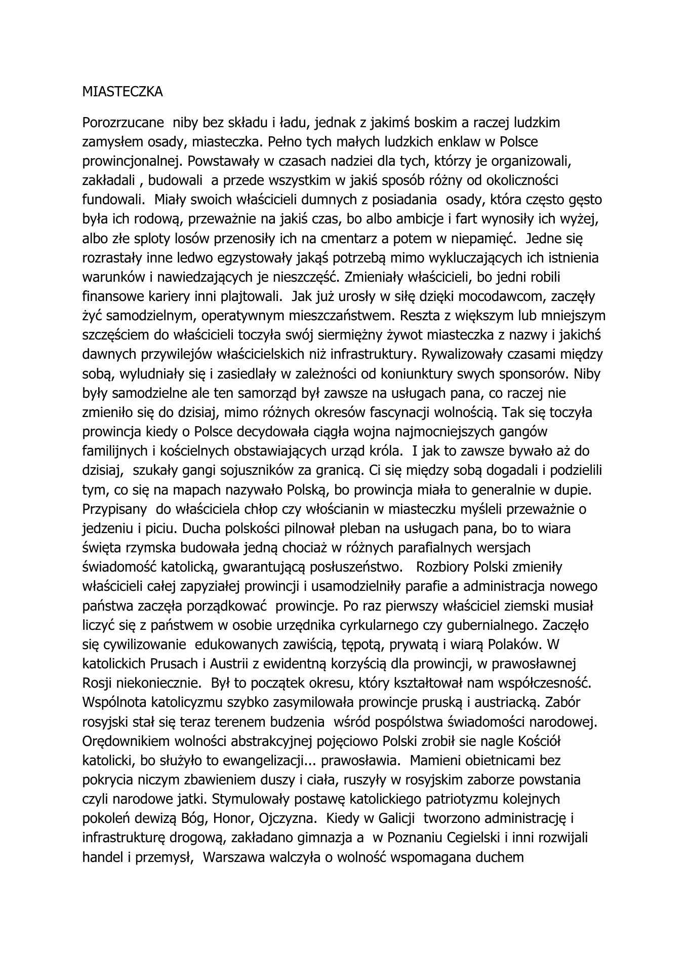 Miasteczka. Z.Jurczak. 2010 — strona 1