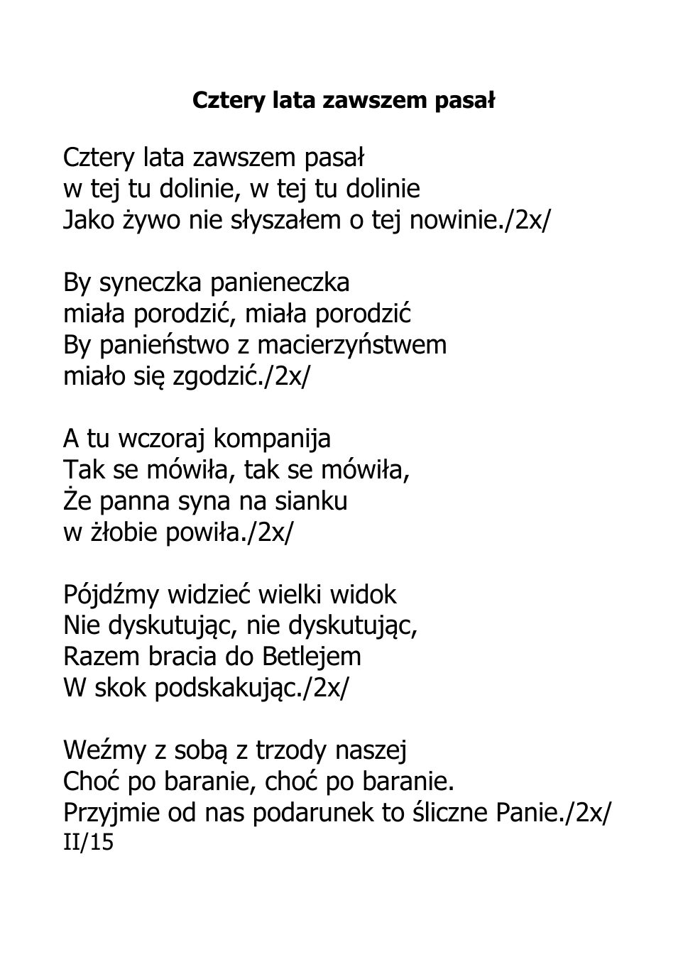 PASTORALKI spiewnik — strona 10