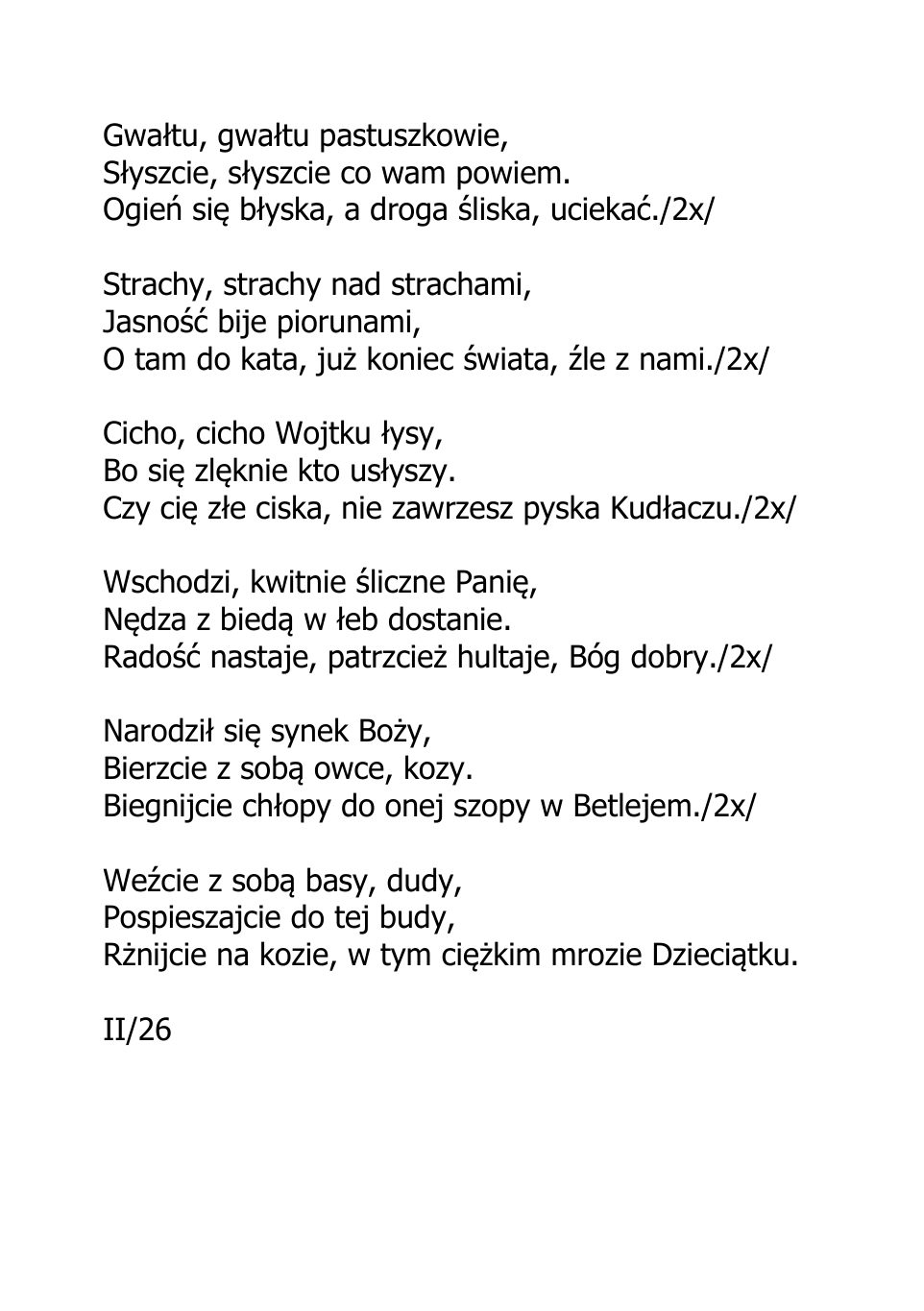 PASTORALKI spiewnik — strona 11