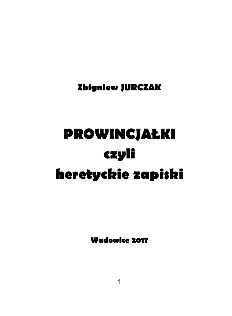 PROWINCJALKI zweryfik — strona 1