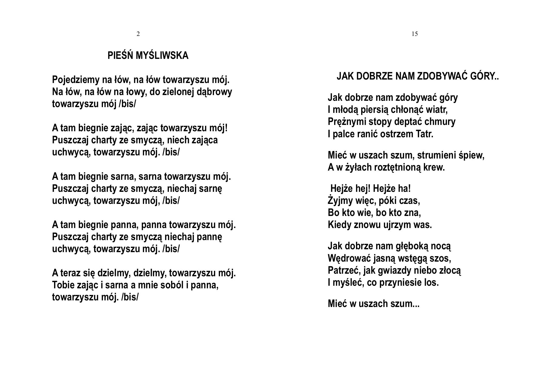 Spiewnik — strona 2