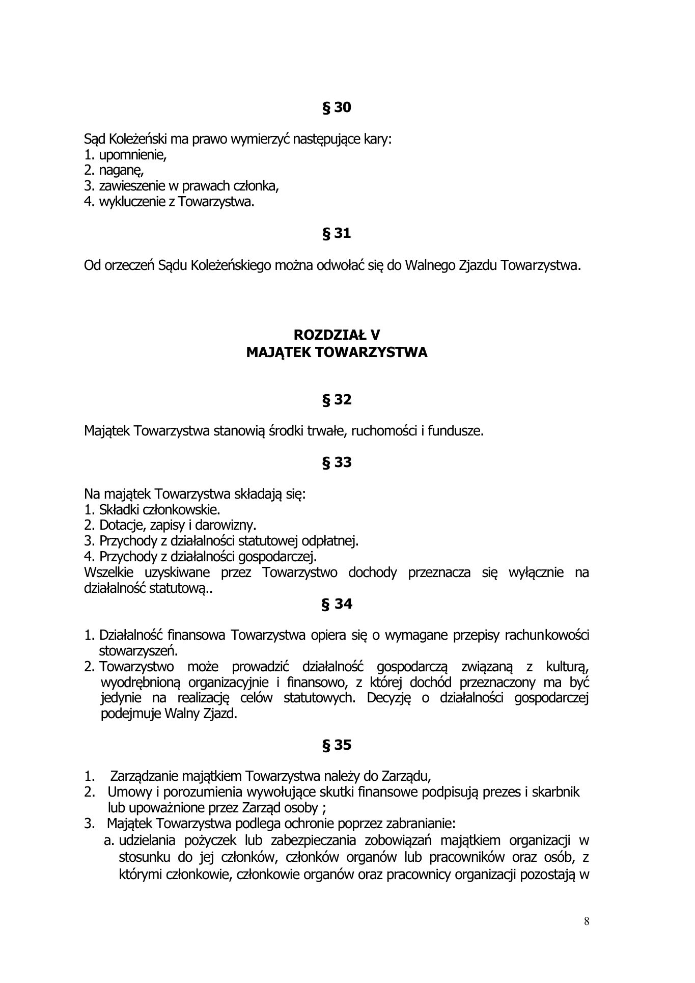 Statut 2015 — strona 8