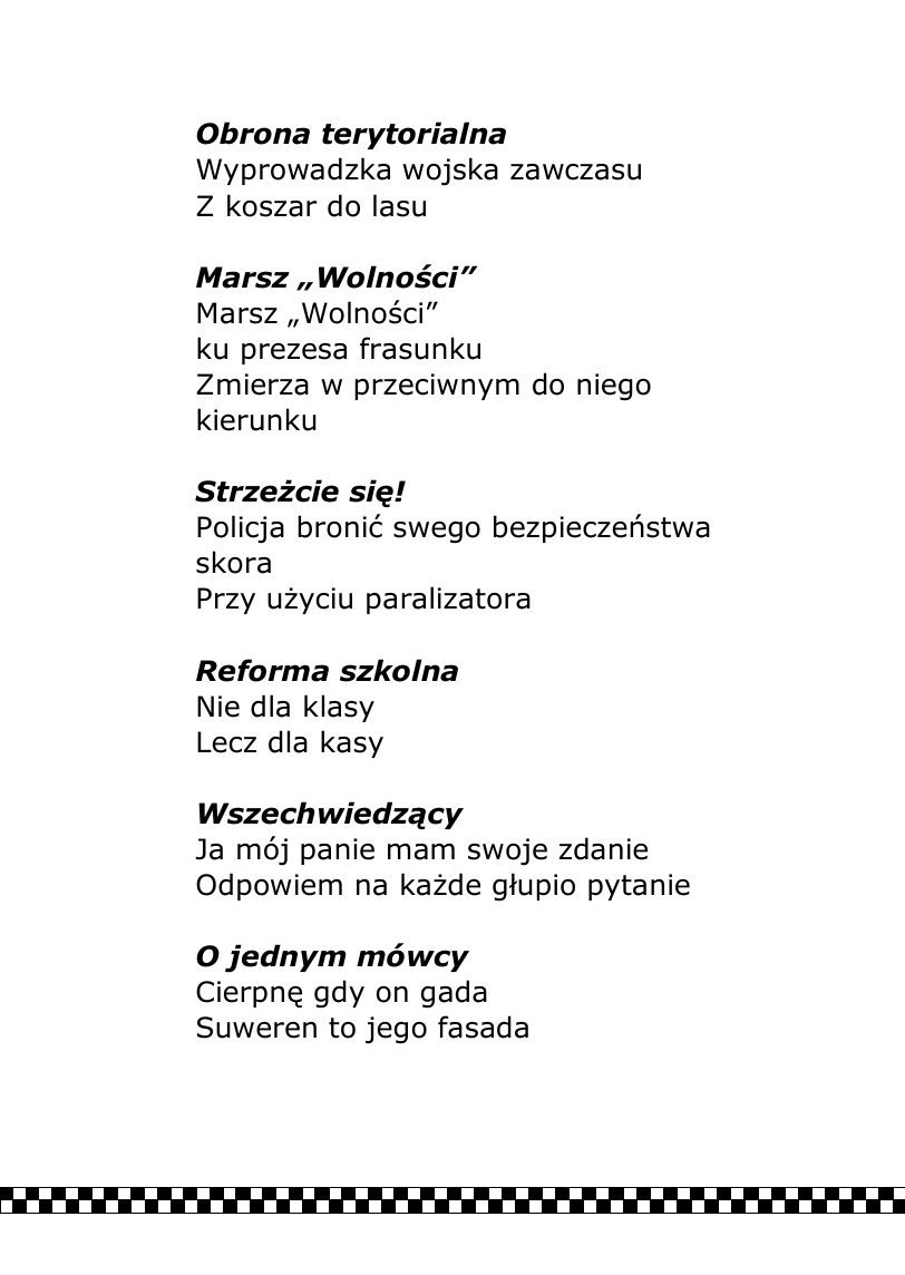 T.Paleczny. FRASZKI. — strona 27