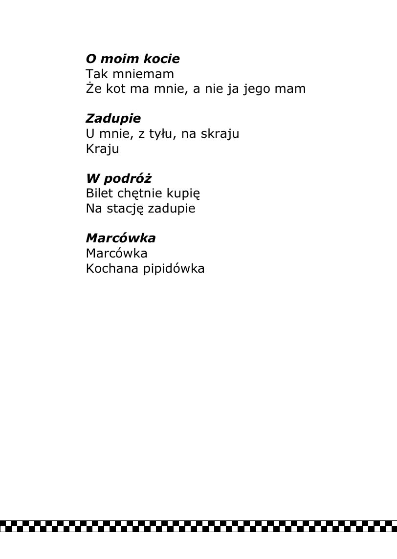 T.Paleczny. FRASZKI. — strona 75