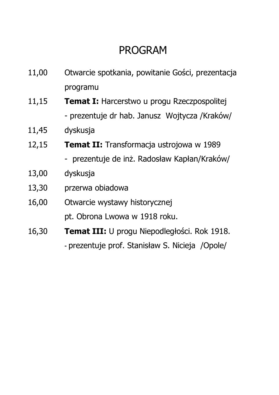 Wadowic drogi do wolnosci konferencja — strona 2