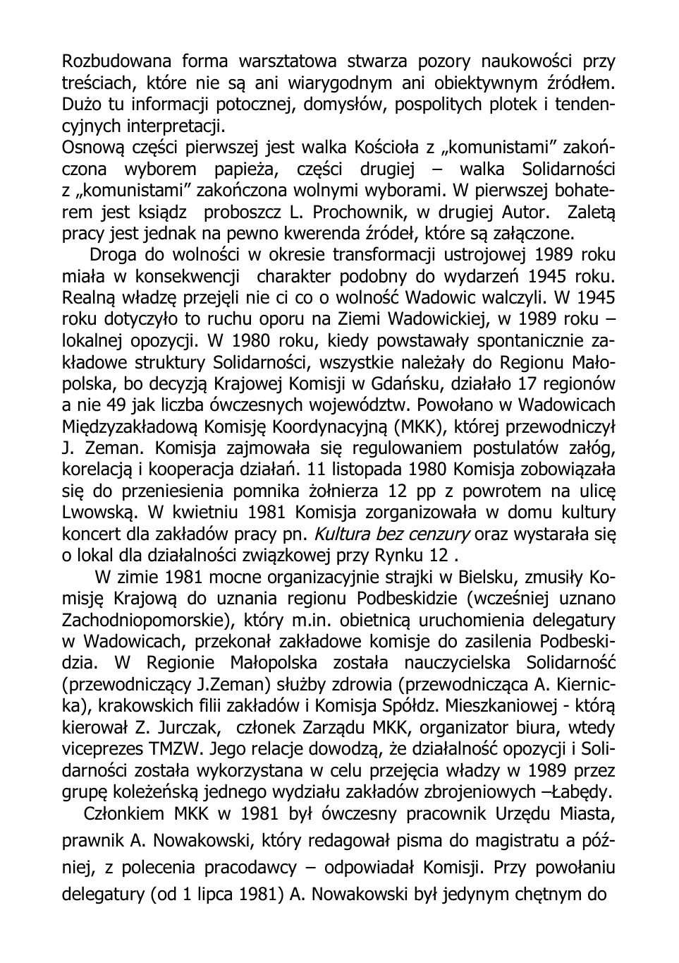 Wadowic drogi do wolnosci konferencja — strona 9