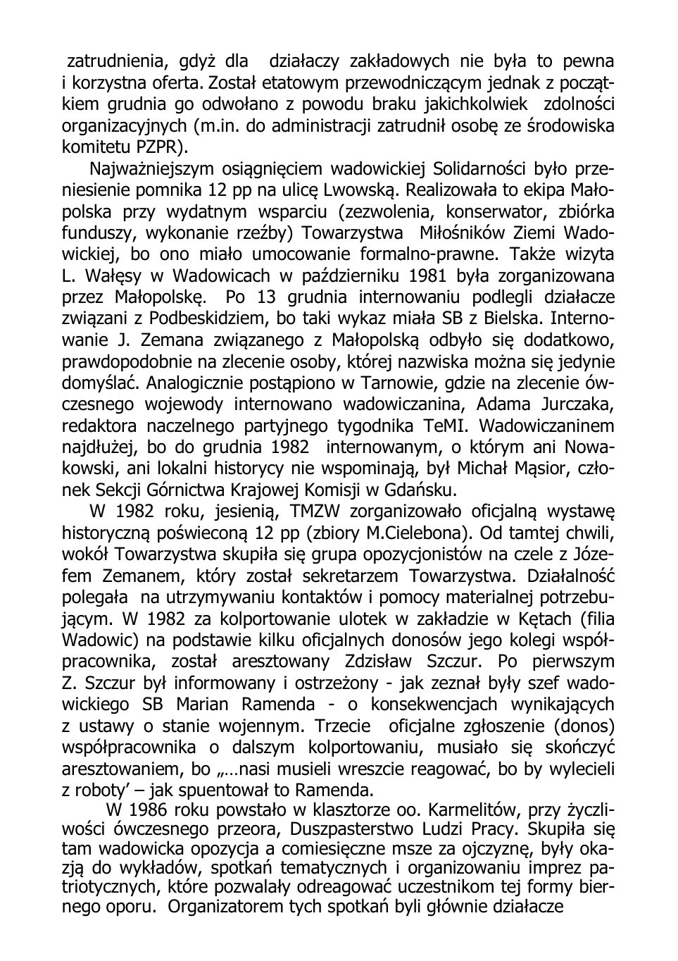 Wadowic drogi do wolnosci konferencja — strona 10
