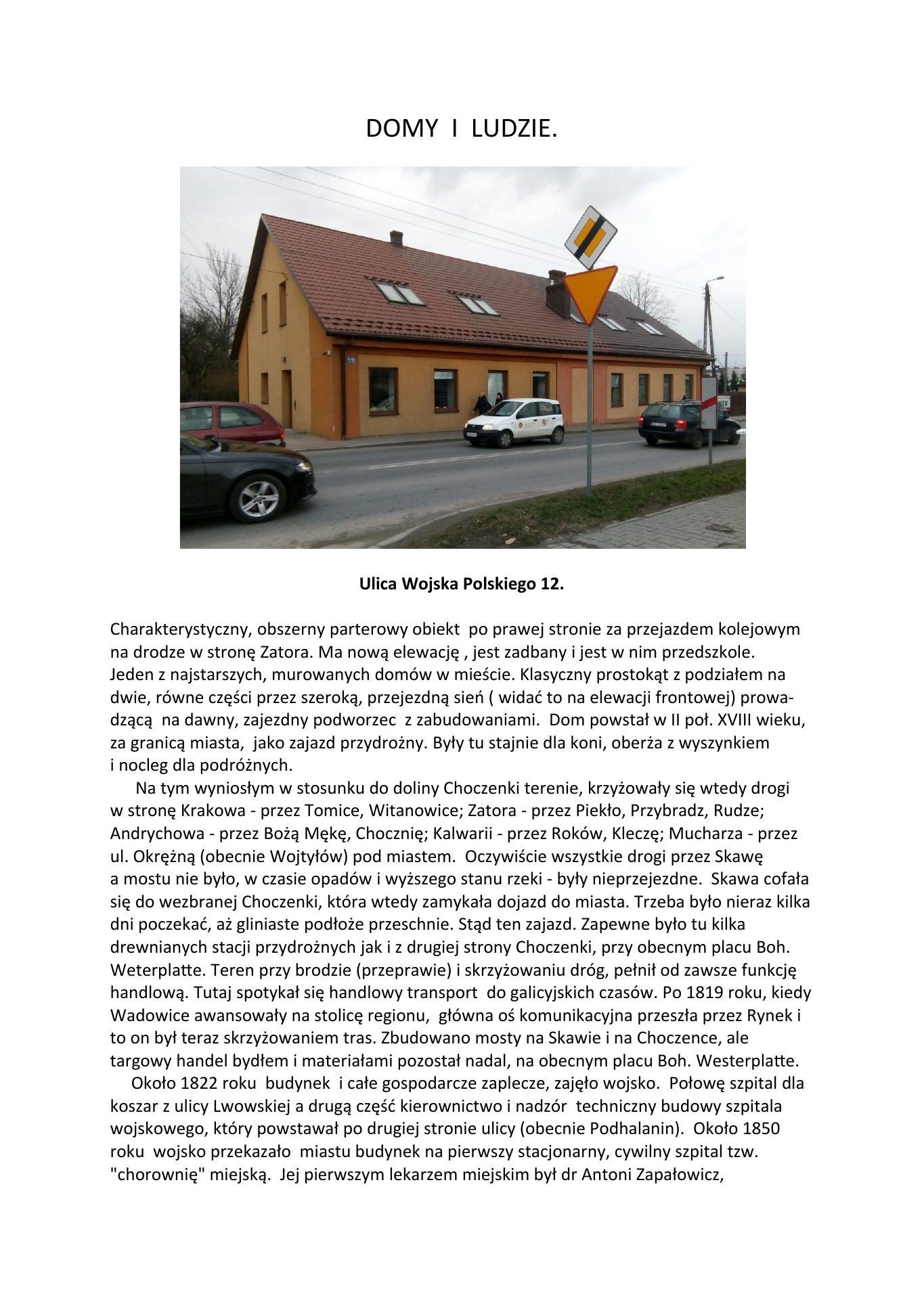 Wojska Polskiego 12. 2020. — strona 1
