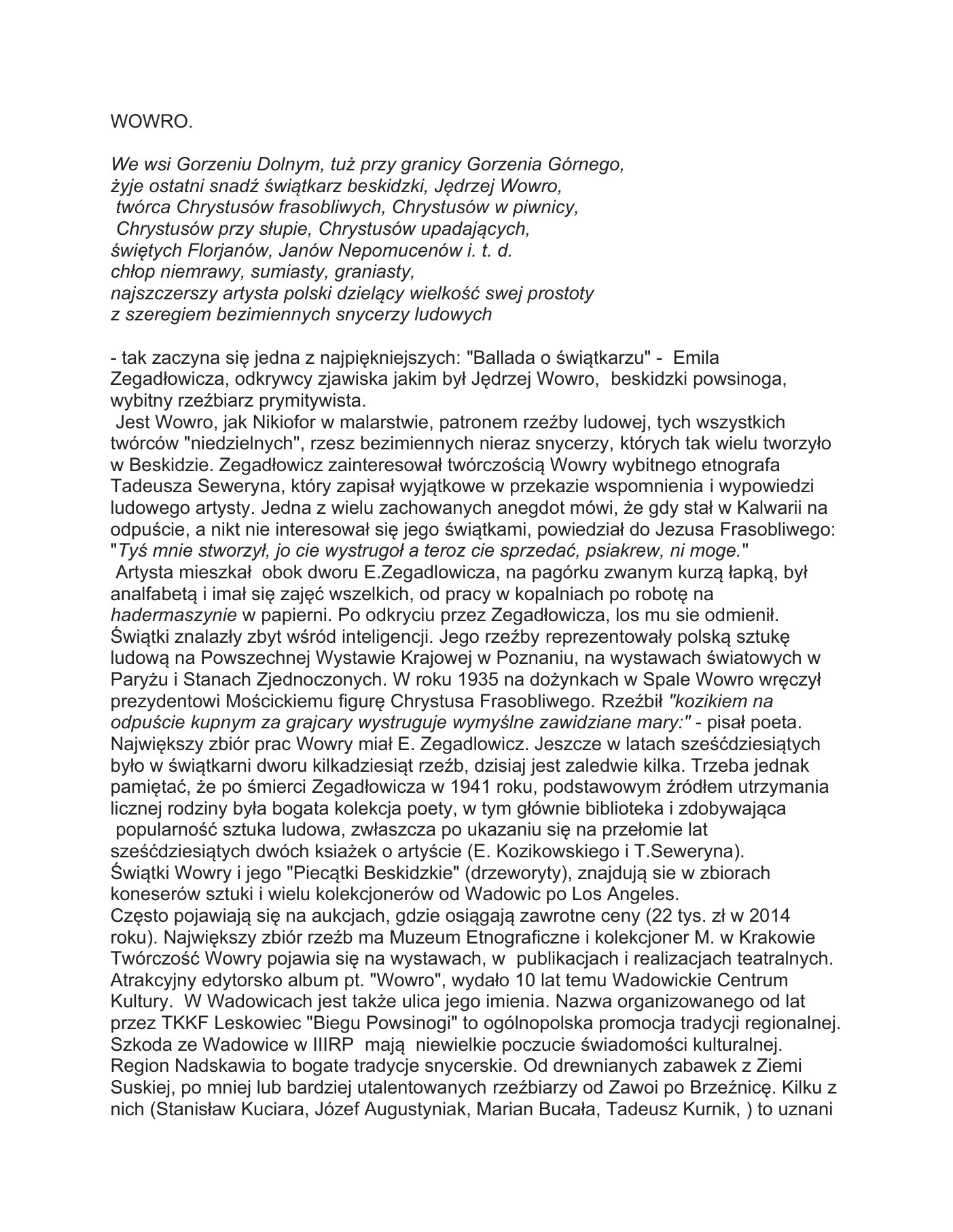 WOWRO Jedrzej — strona 1
