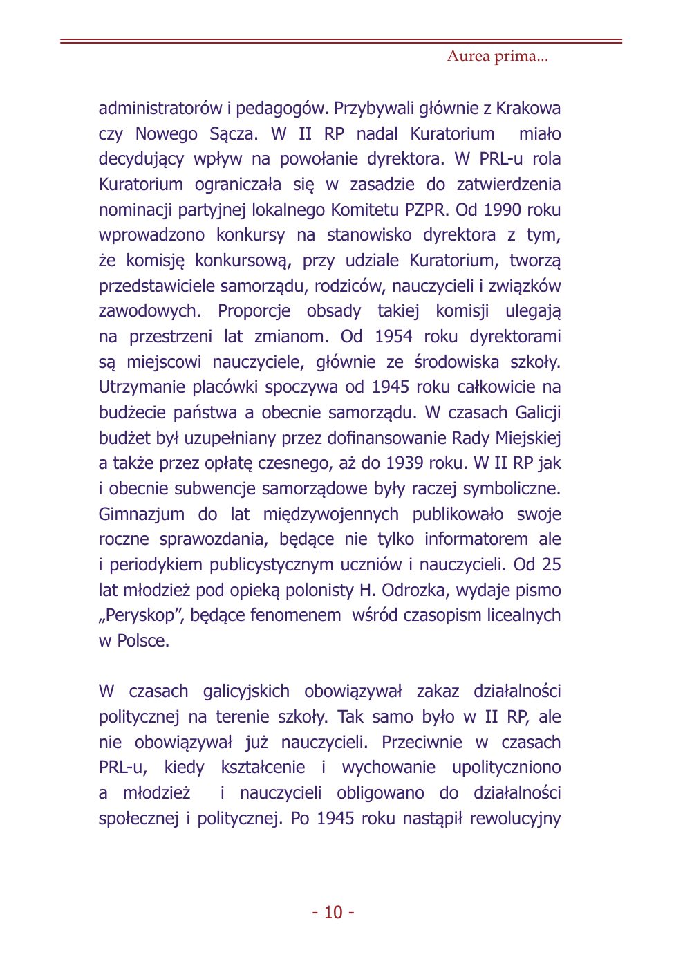 Z.Jurczak. Komentarz do dziejow szkoly. — strona 8