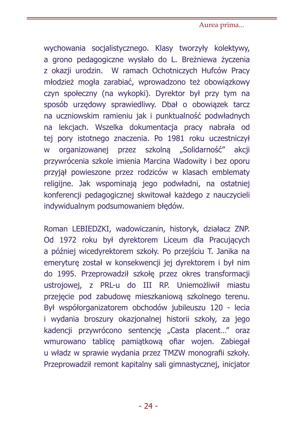 Z.Jurczak. Komentarz do dziejow szkoly. — strona 22