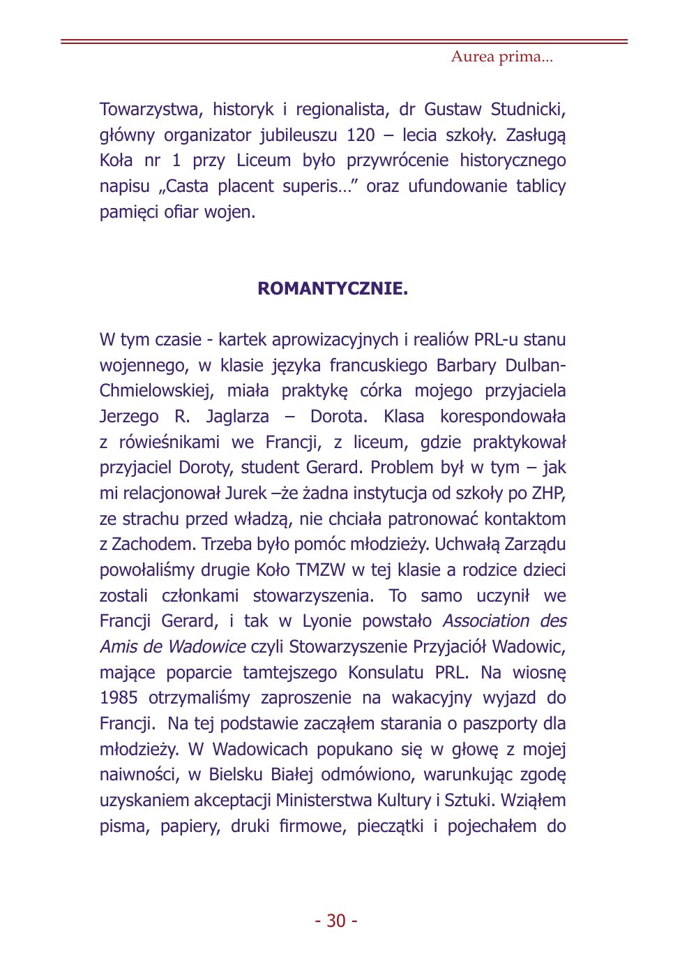 Z.Jurczak. Komentarz do dziejow szkoly. — strona 28