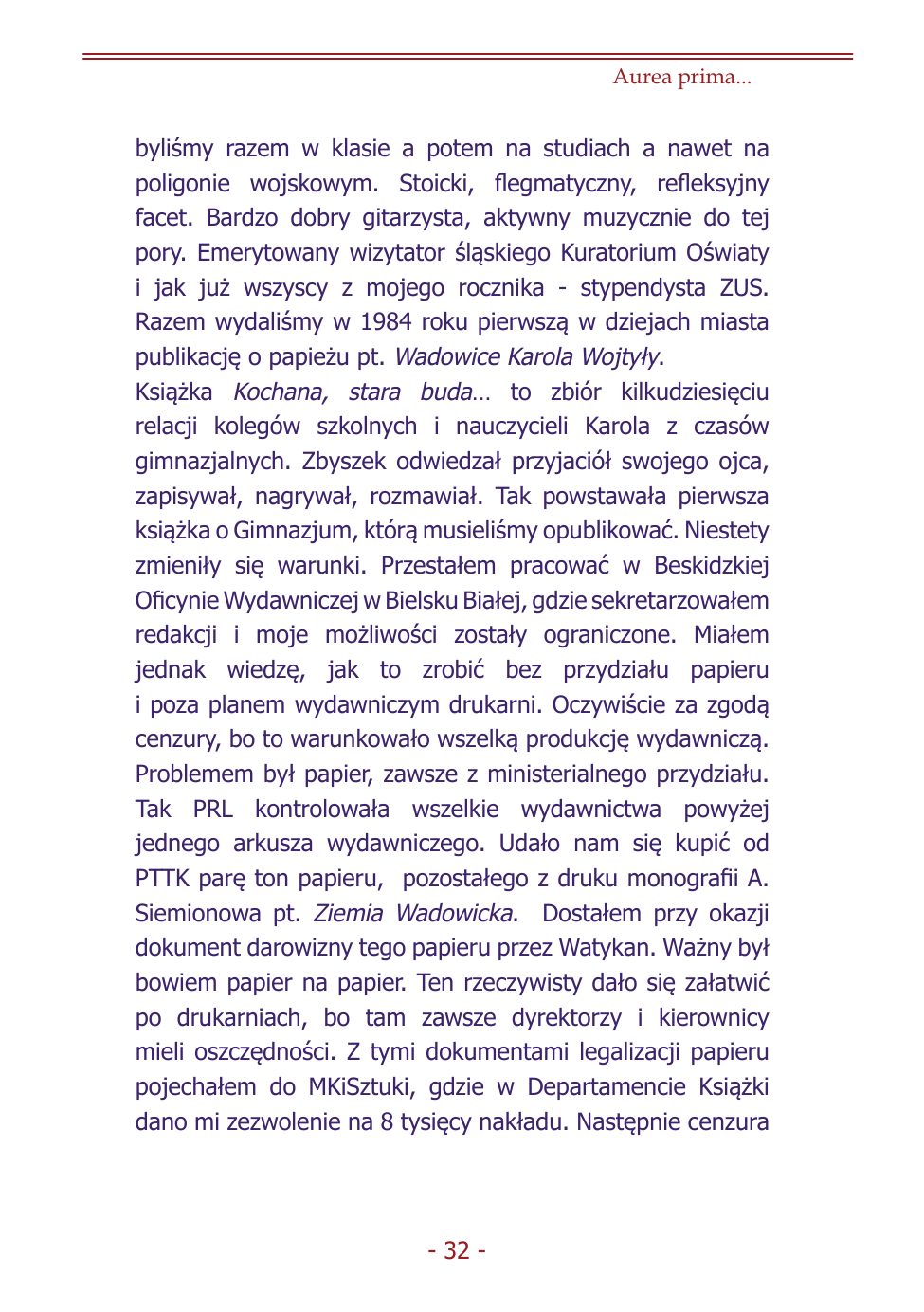 Z.Jurczak. Komentarz do dziejow szkoly. — strona 30