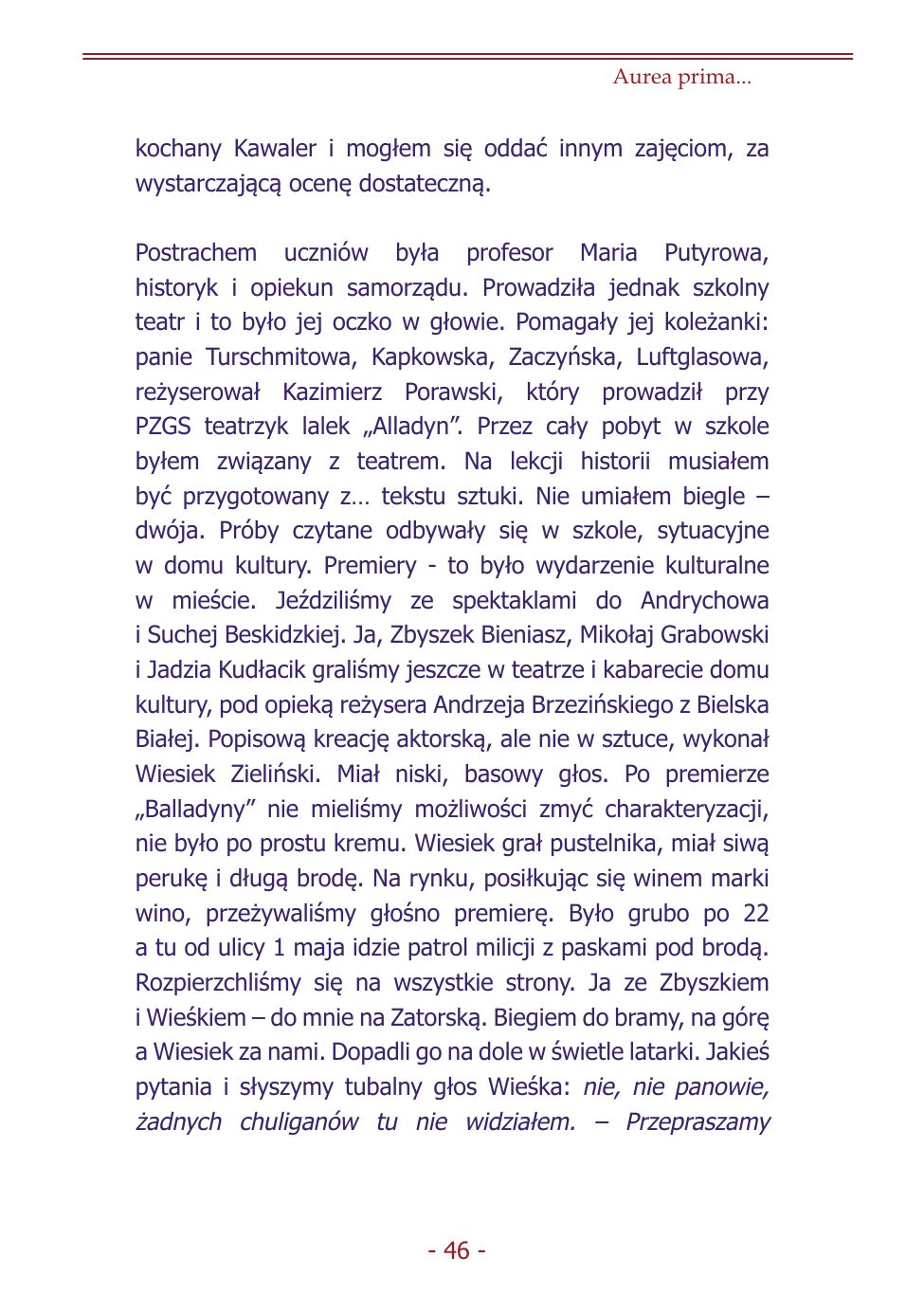 Z.Jurczak. Komentarz do dziejow szkoly. — strona 44