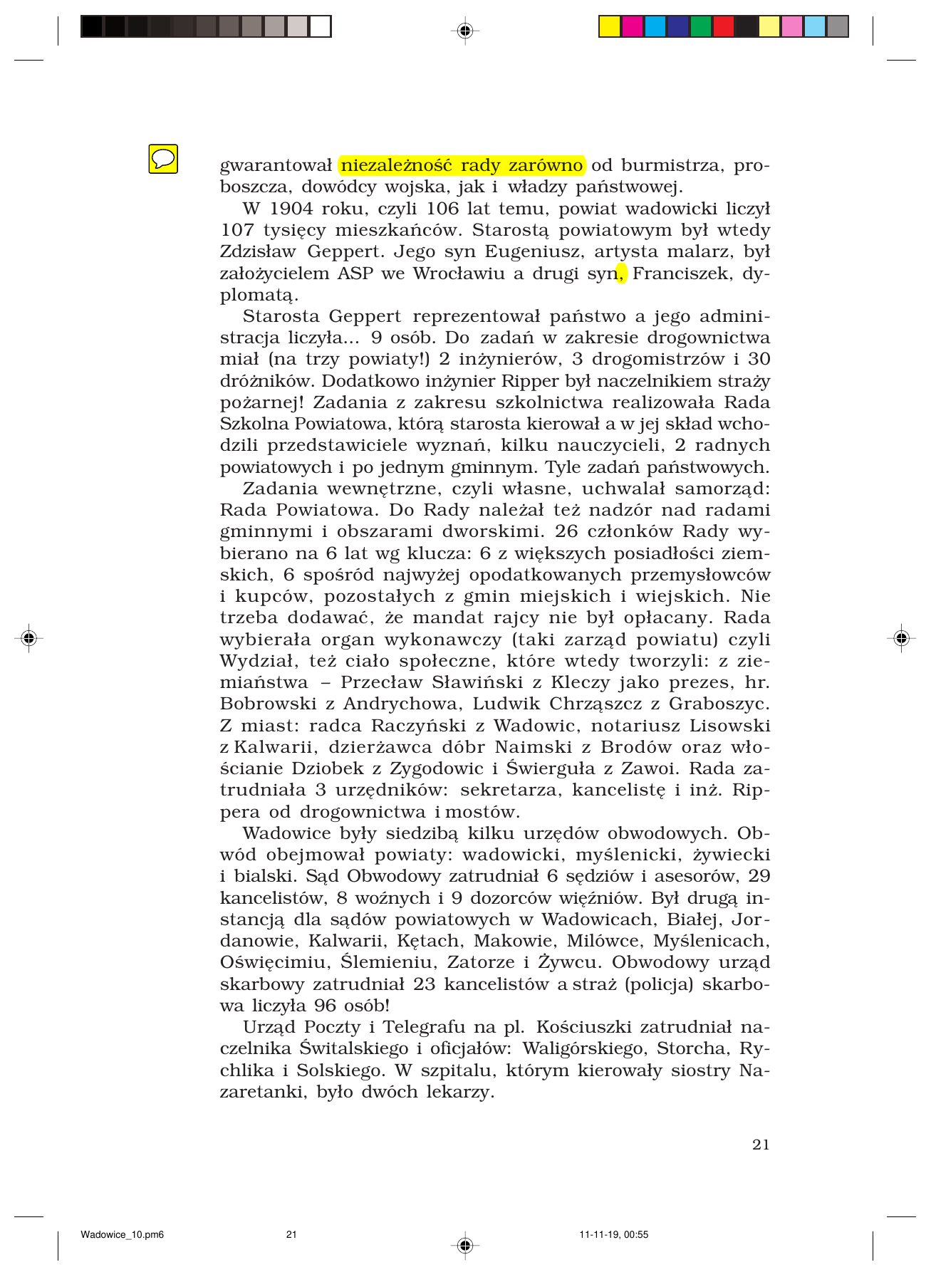 Z.Jurczak. WADOWICZANIE — strona 21