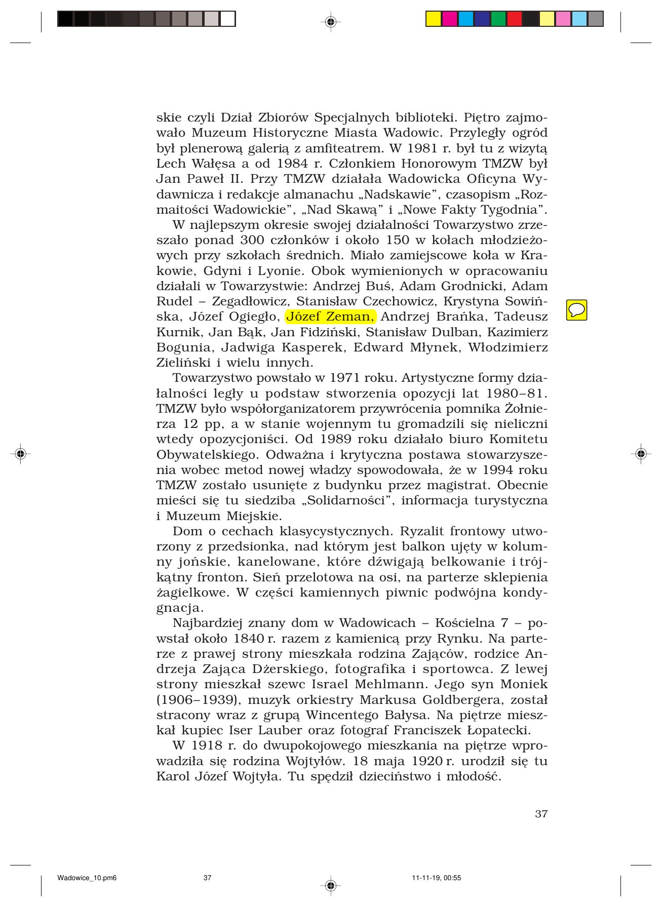Z.Jurczak. WADOWICZANIE — strona 37