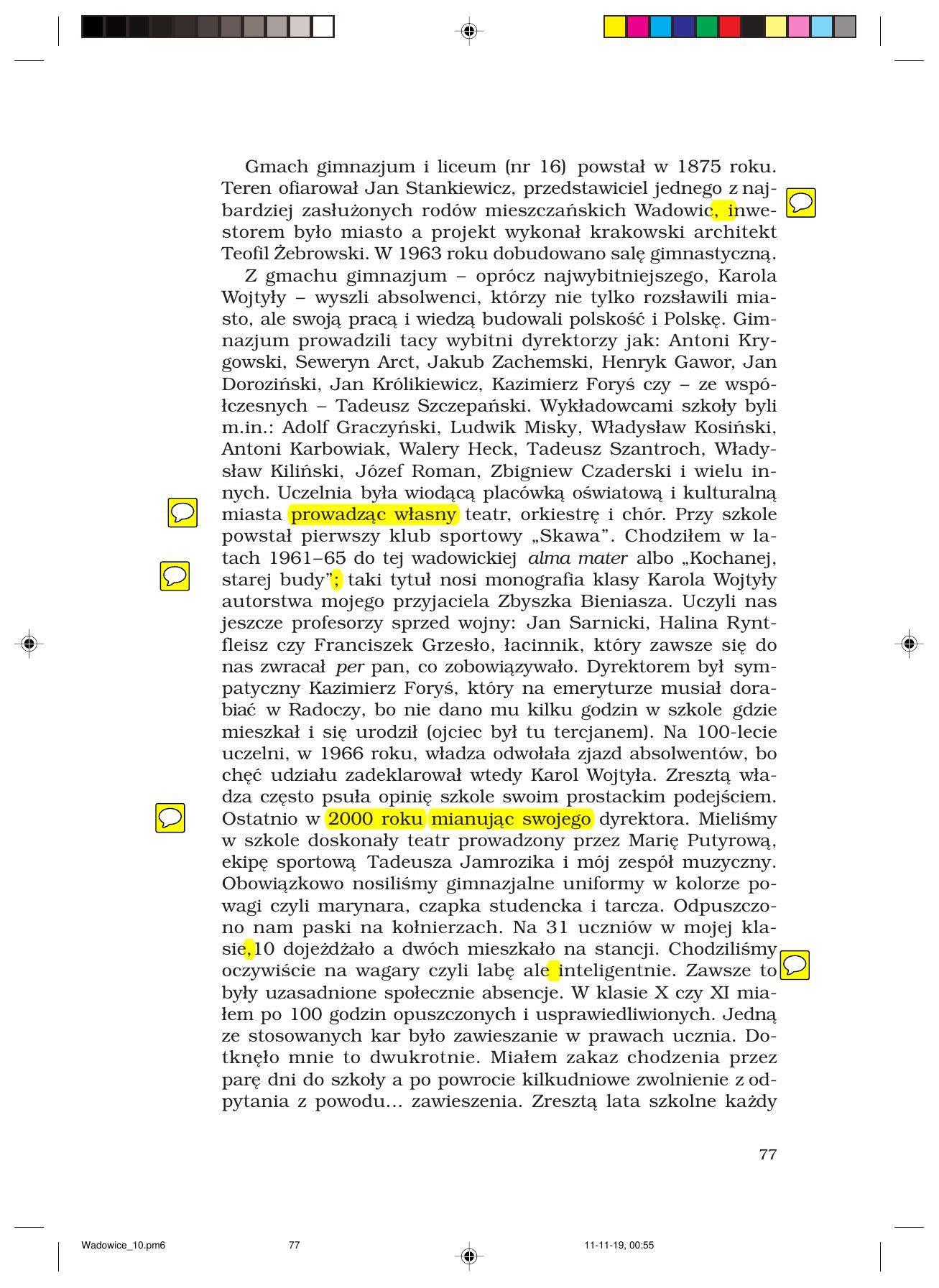 Z.Jurczak. WADOWICZANIE — strona 77