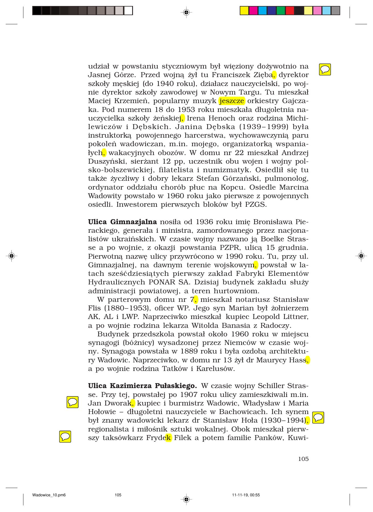 Z.Jurczak. WADOWICZANIE — strona 105