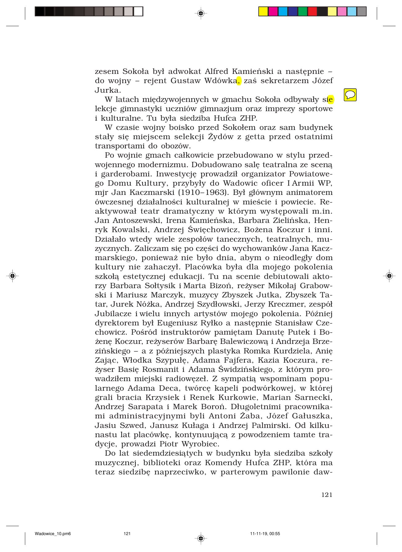 Z.Jurczak. WADOWICZANIE — strona 121