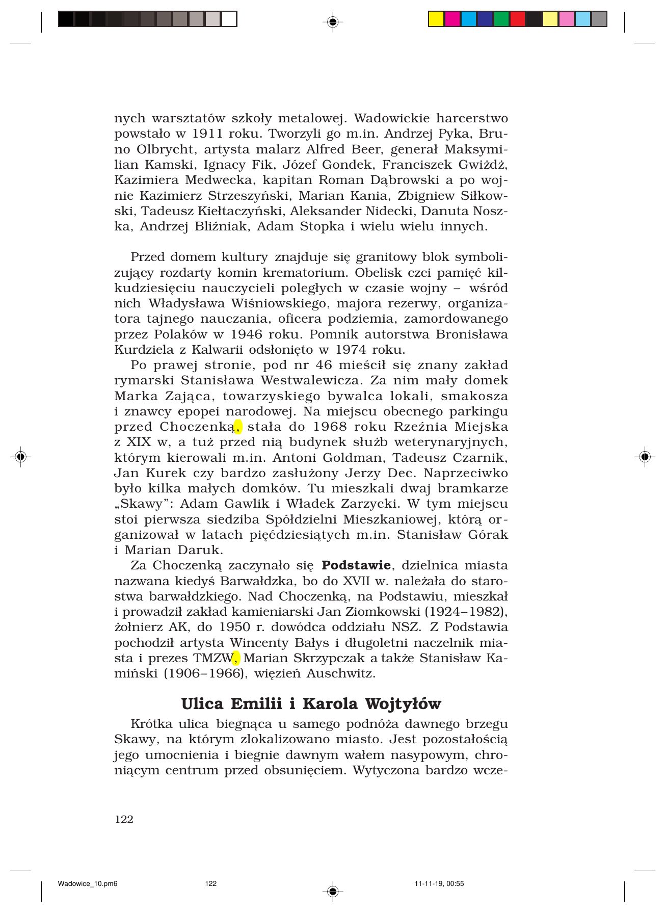 Z.Jurczak. WADOWICZANIE — strona 122