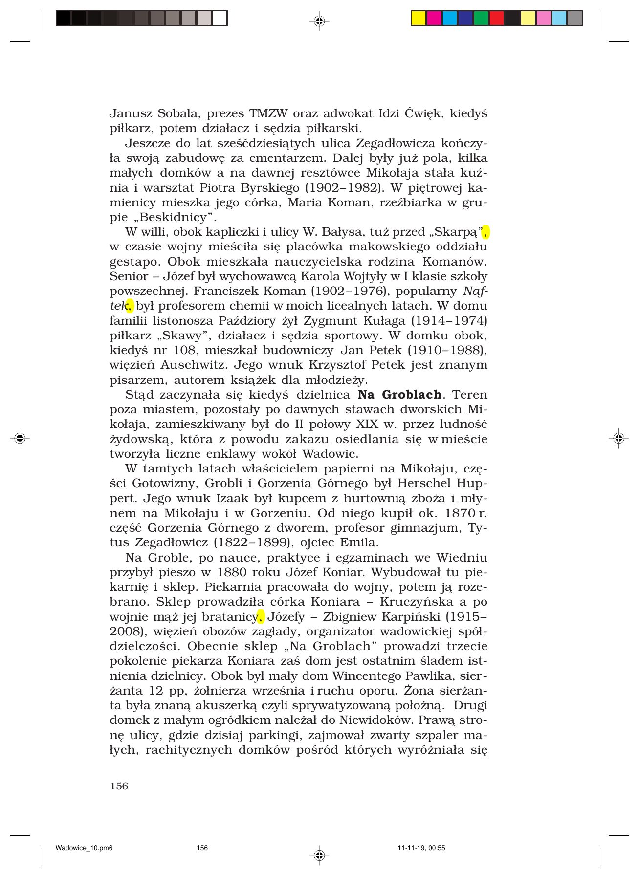 Z.Jurczak. WADOWICZANIE — strona 156