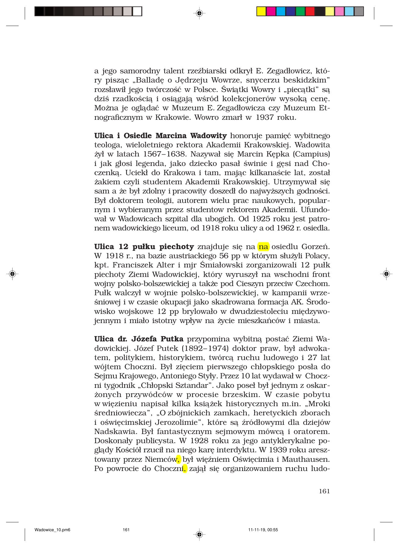 Z.Jurczak. WADOWICZANIE — strona 161